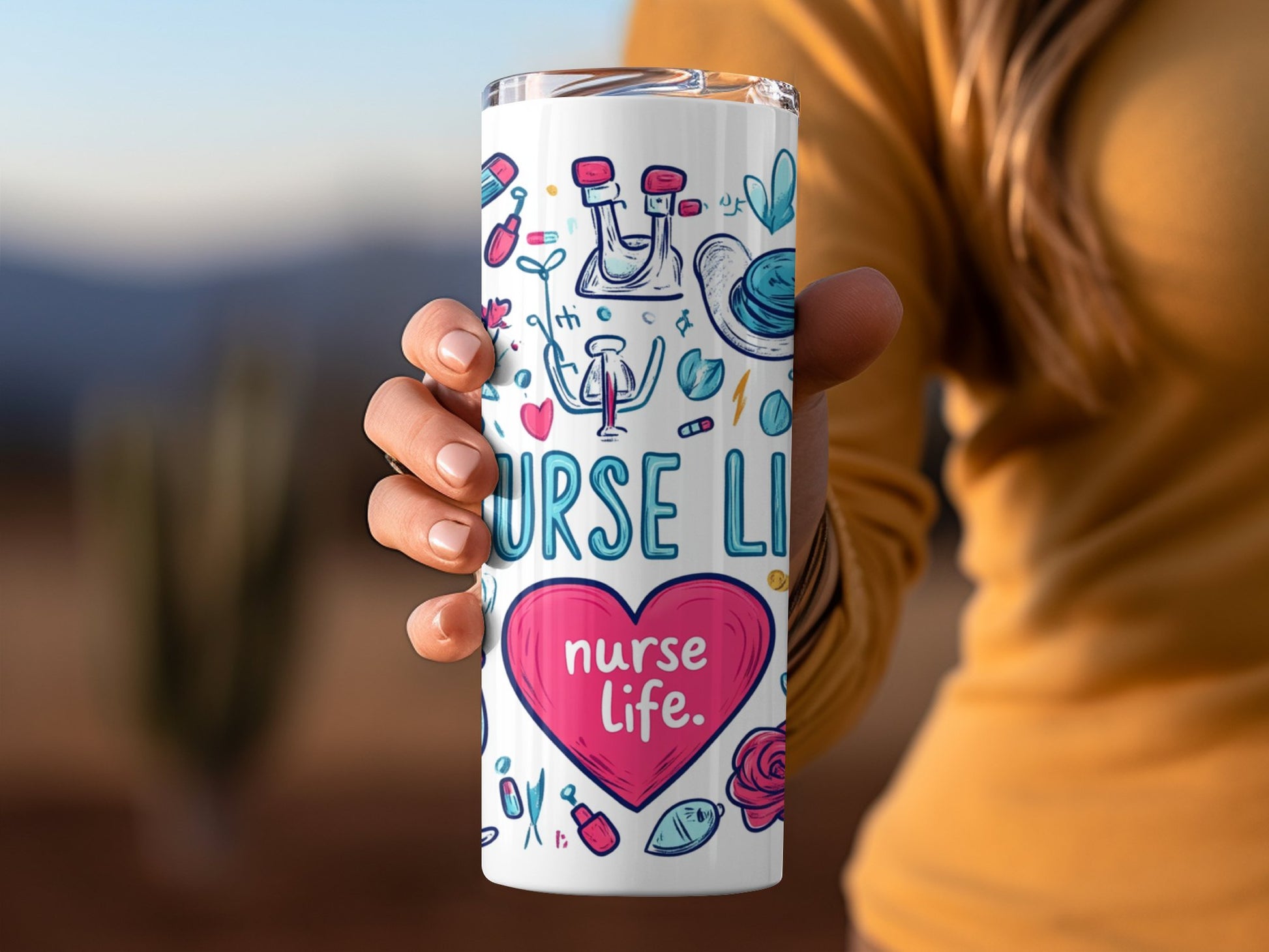 Nurse Life Motivational Travel Tumbler Cup product