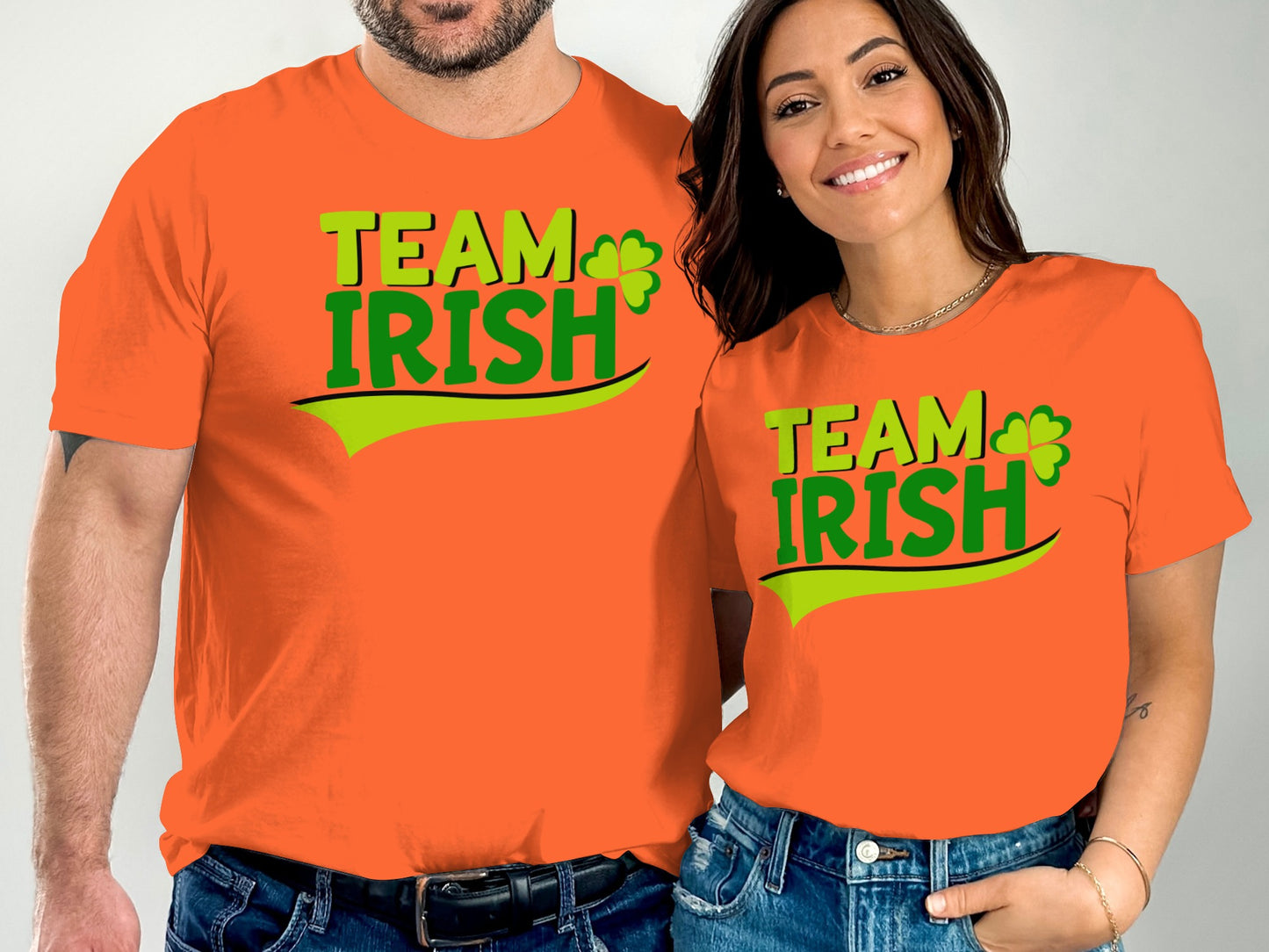 Team Irish Graphic Tee Matching Couples Shirt