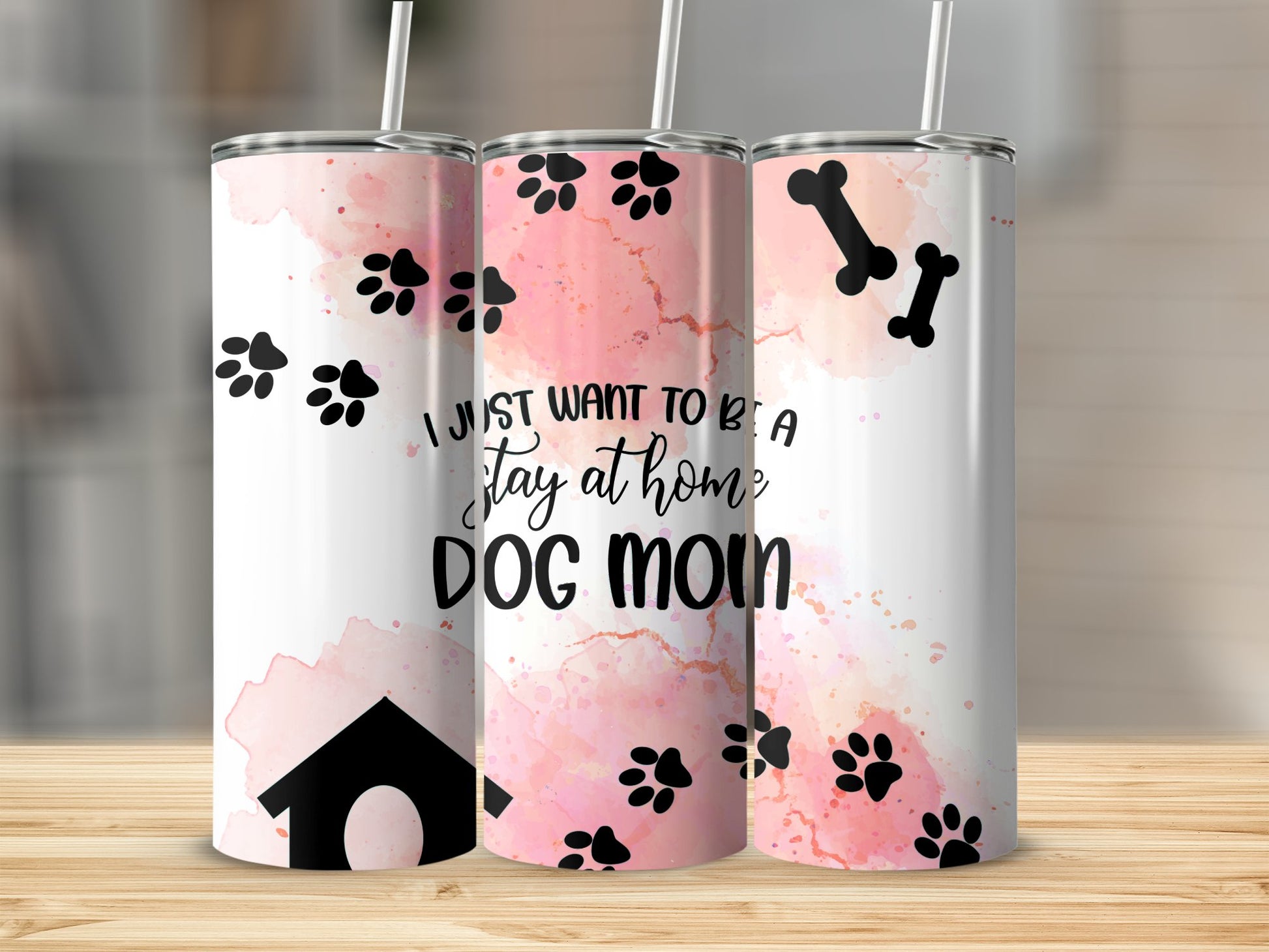 Stay At Home Dog Mom Themed Tumbler product