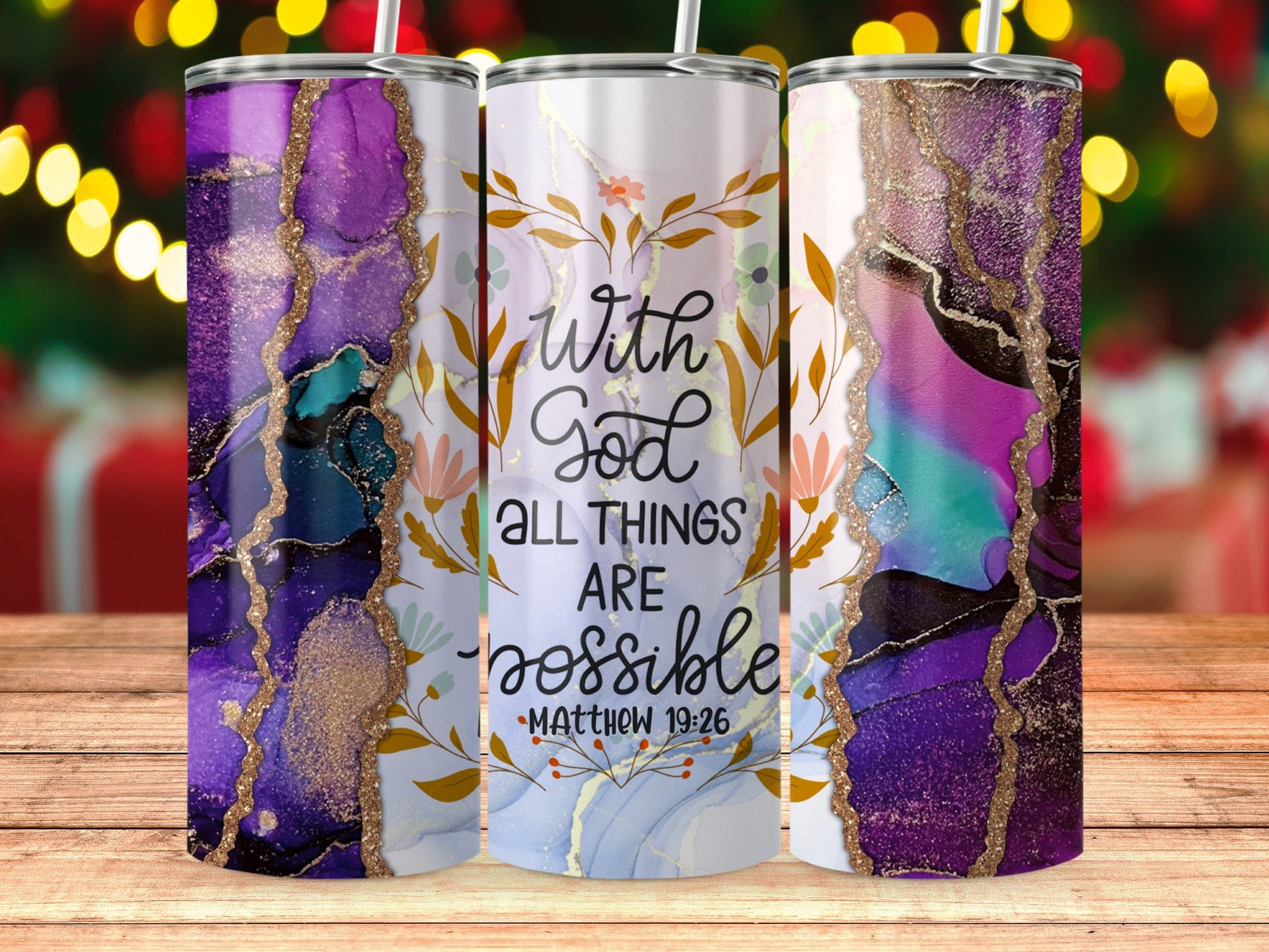 With God All Things Are Possible Tumbler product