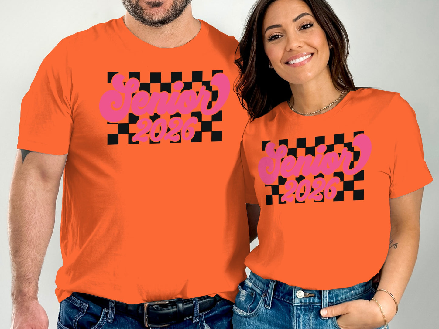 Senior 2023 Checkered Graphic Unisex T-Shirt product type
