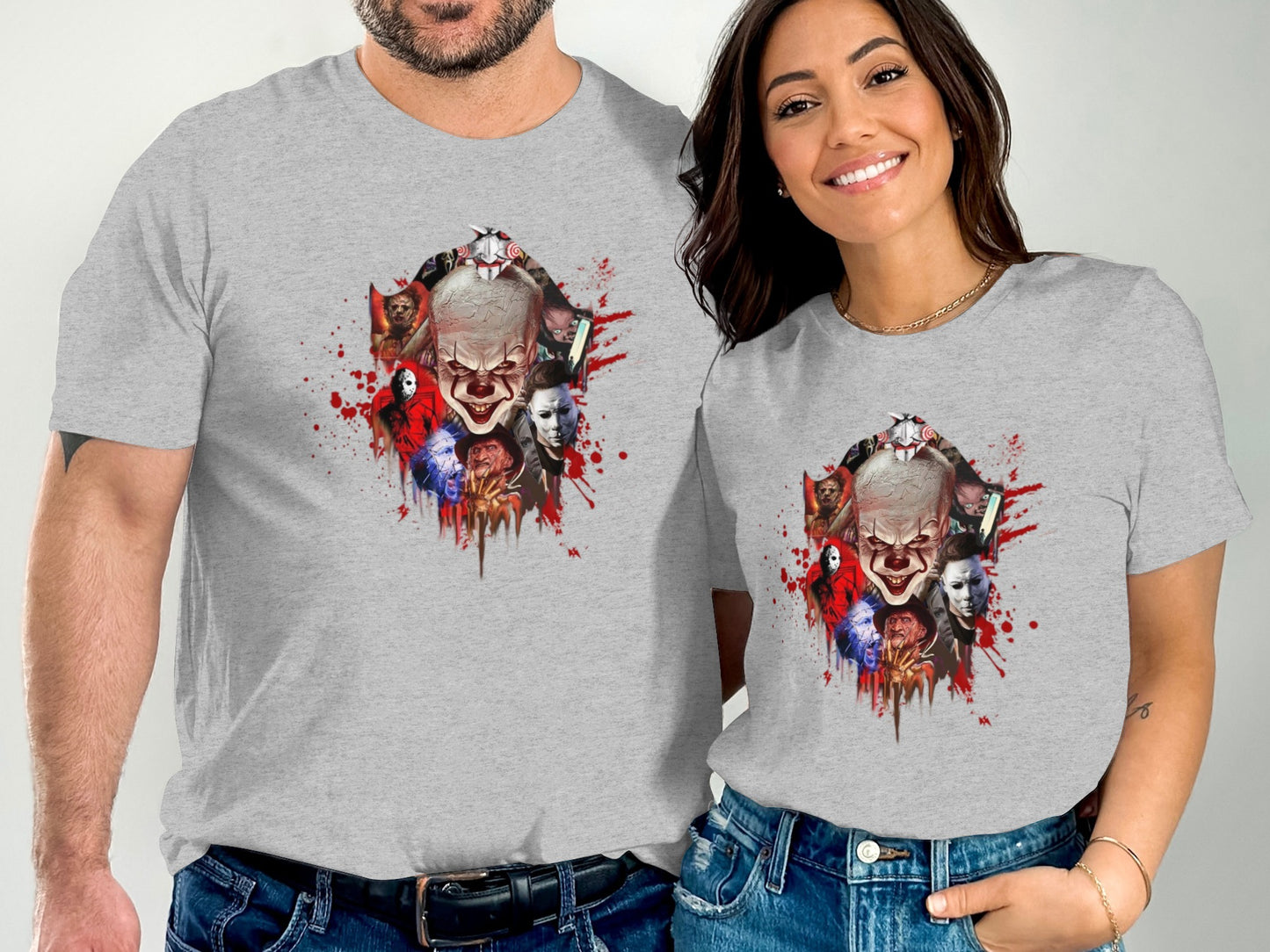 Horror Movie Characters Design Graphic T-Shirt product type