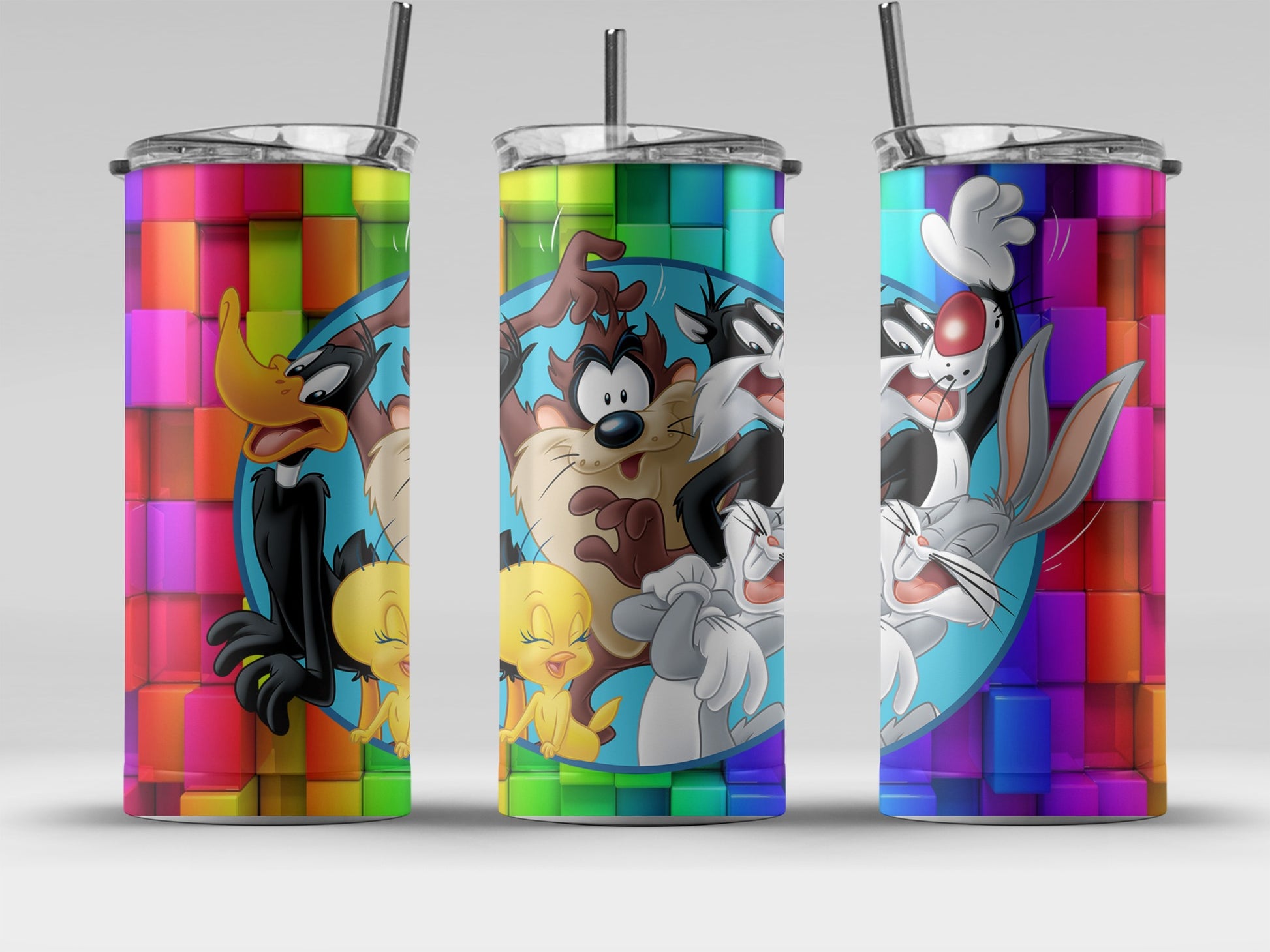 Colorful Cartoon Characters Insulated Tumbler product type