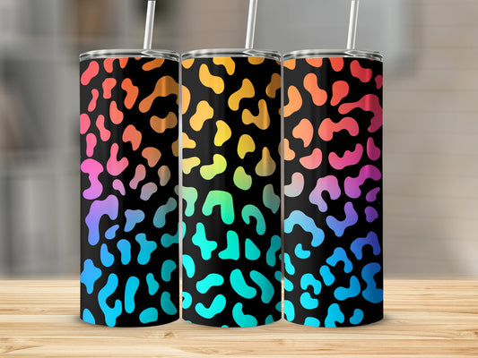 Vibrant Gradient Leopard Print Tall Drinkware Product Type