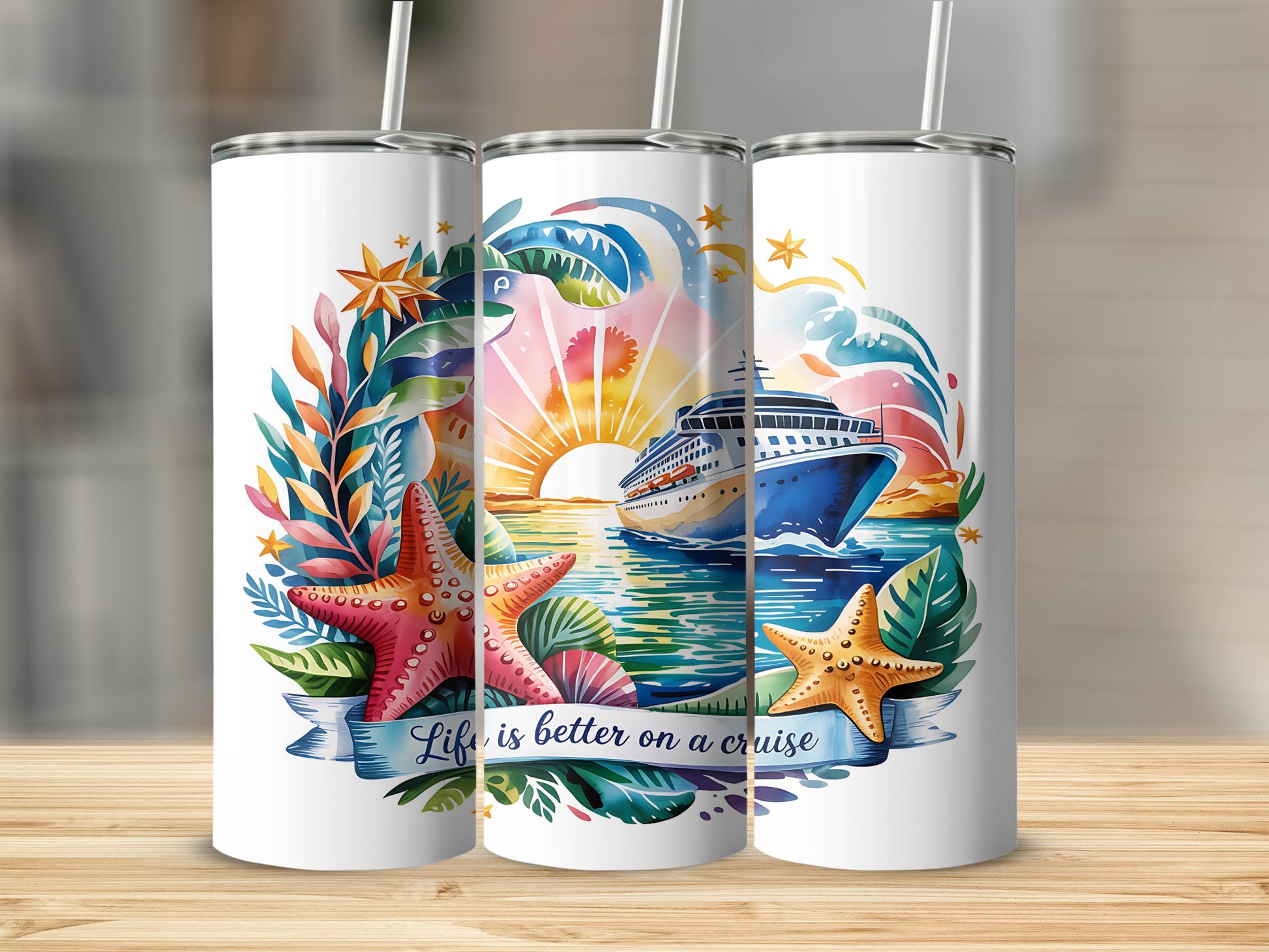 Life is better on a cruise tumbler product