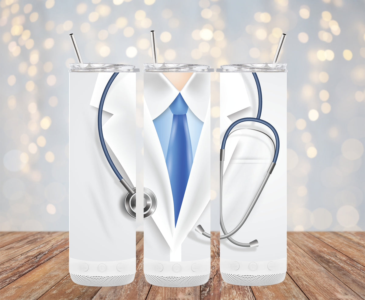 Doctor Stethoscope Blue Tie Design Tumbler product