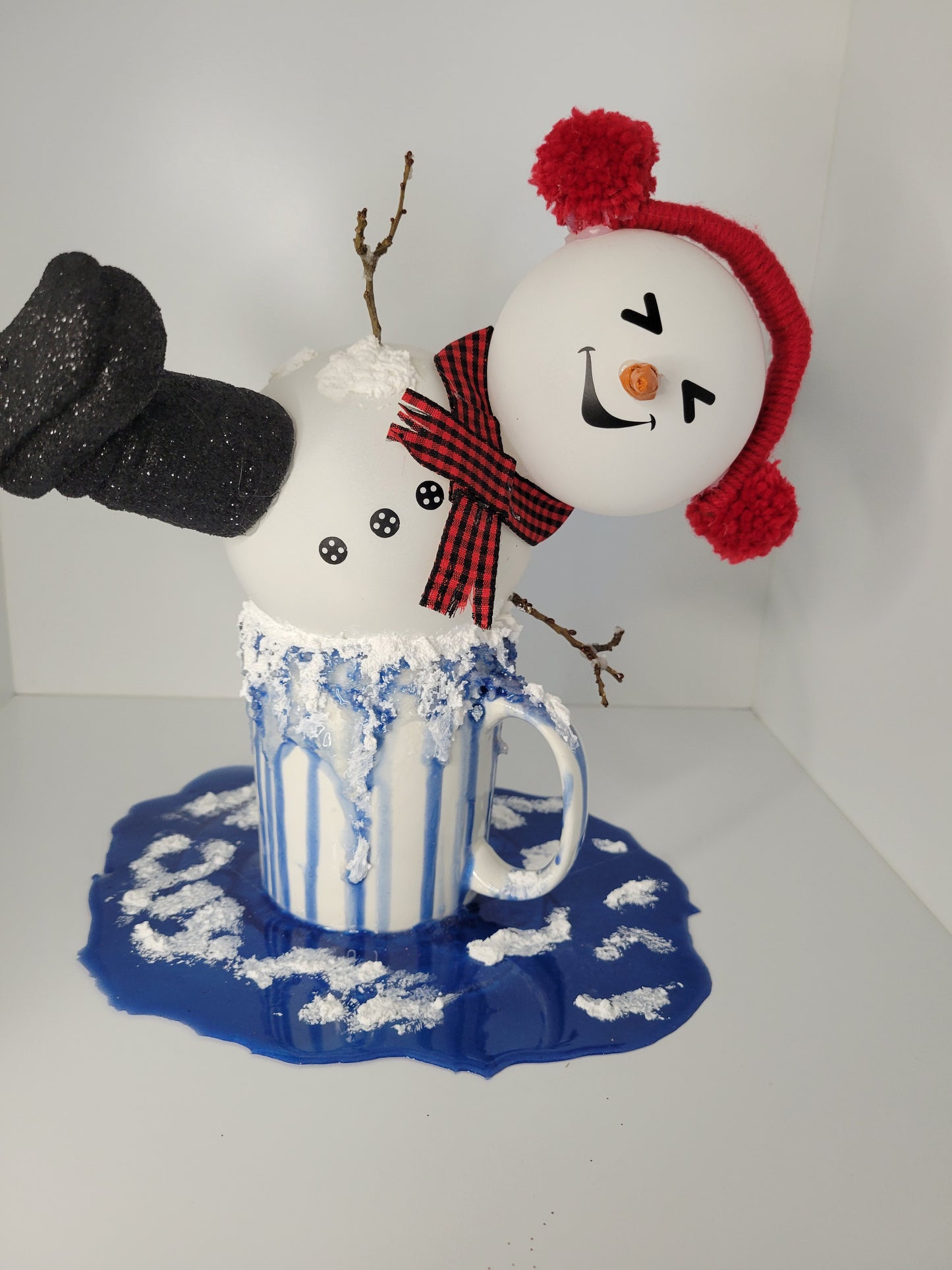 Happy Snowman Decoration Tumbles Into Winter Fun