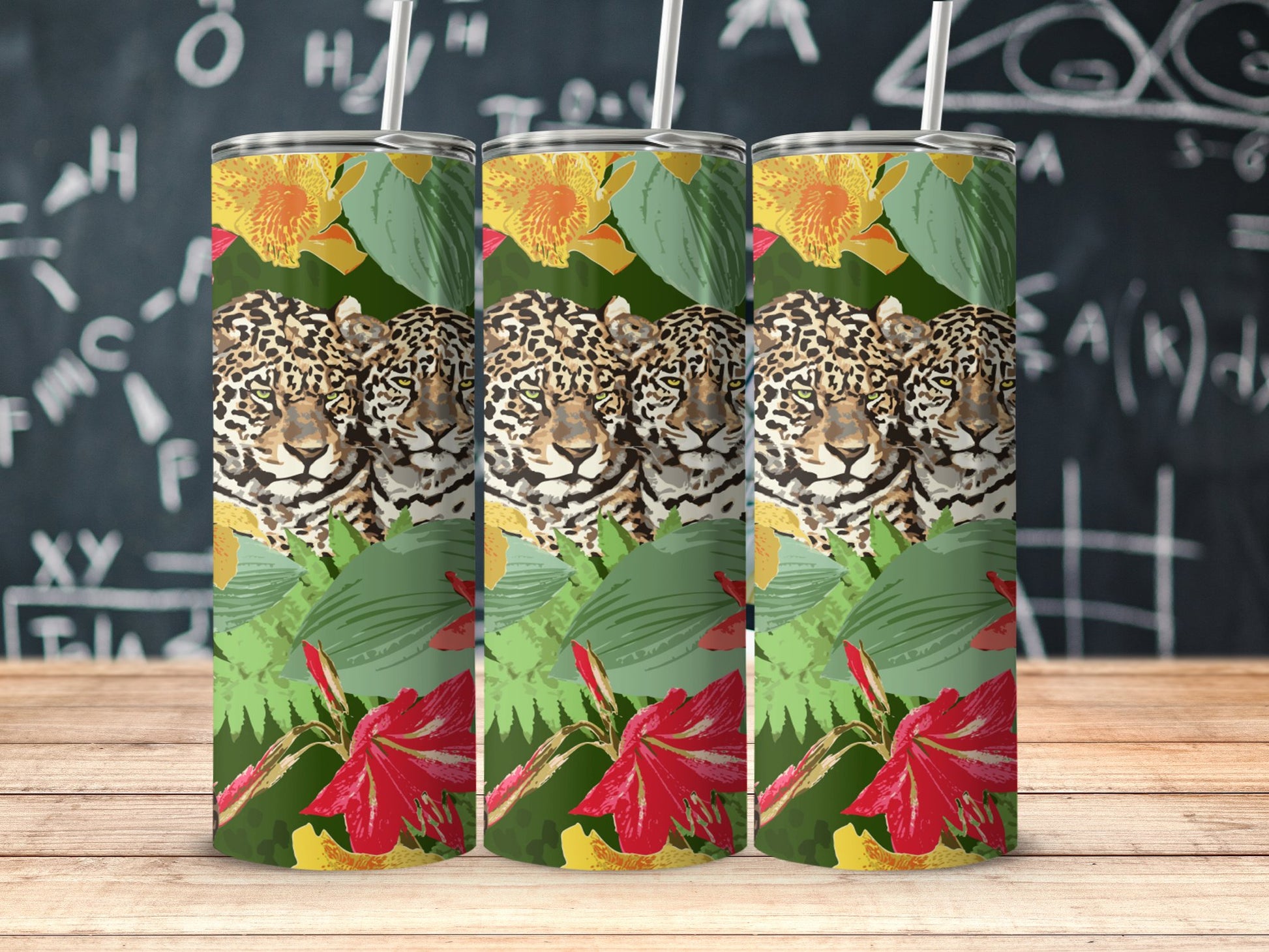 Leopard Floral Jungle Print Tumbler Eye-Catching product