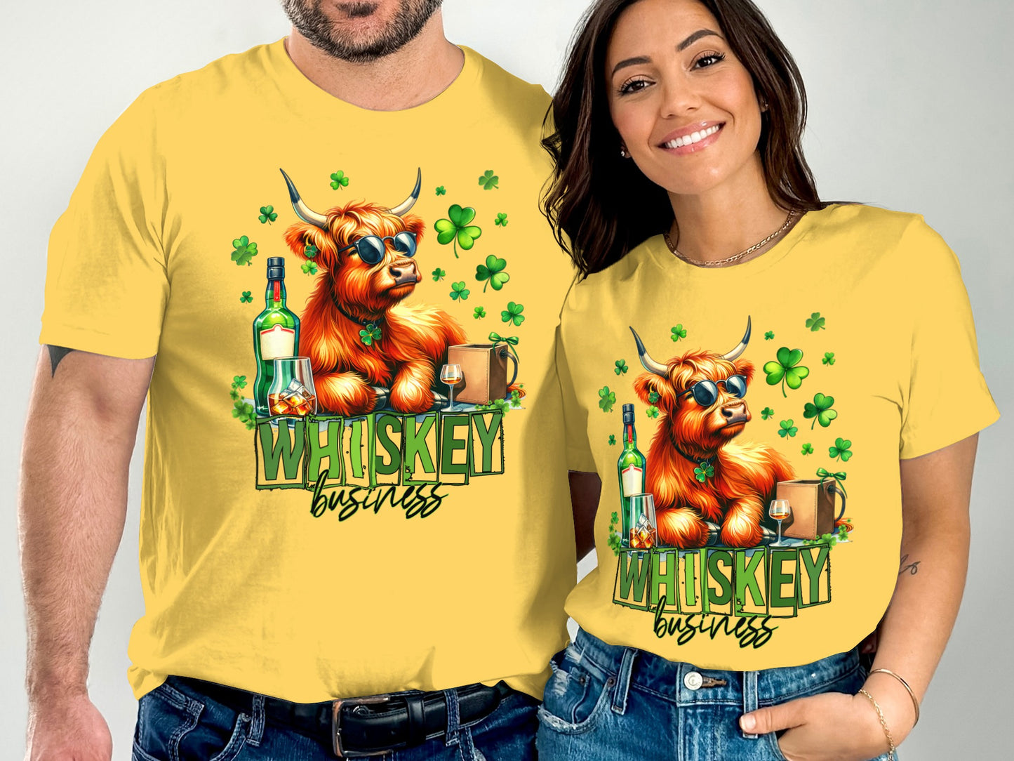 Whiskey Business Highland Cow Graphic Tee