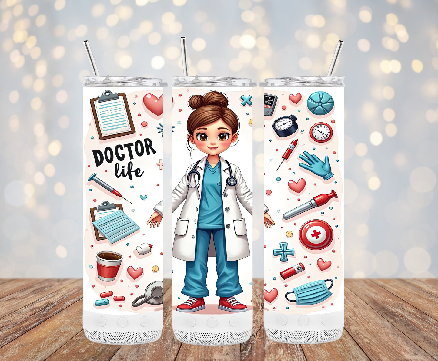 Doctor Life Medical Themed  Skinny Tumbler product