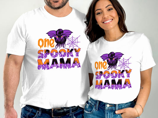 One Spooky Mama Halloween Themed Shirt Product