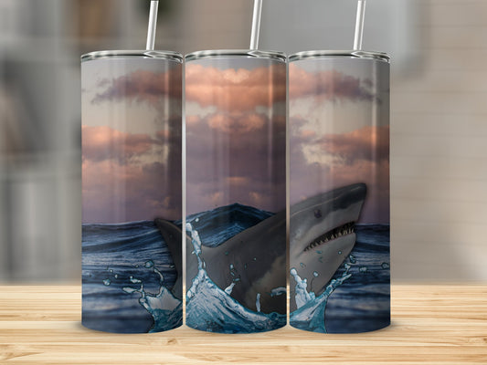 Shark Ocean Scene Insulated Tumbler product