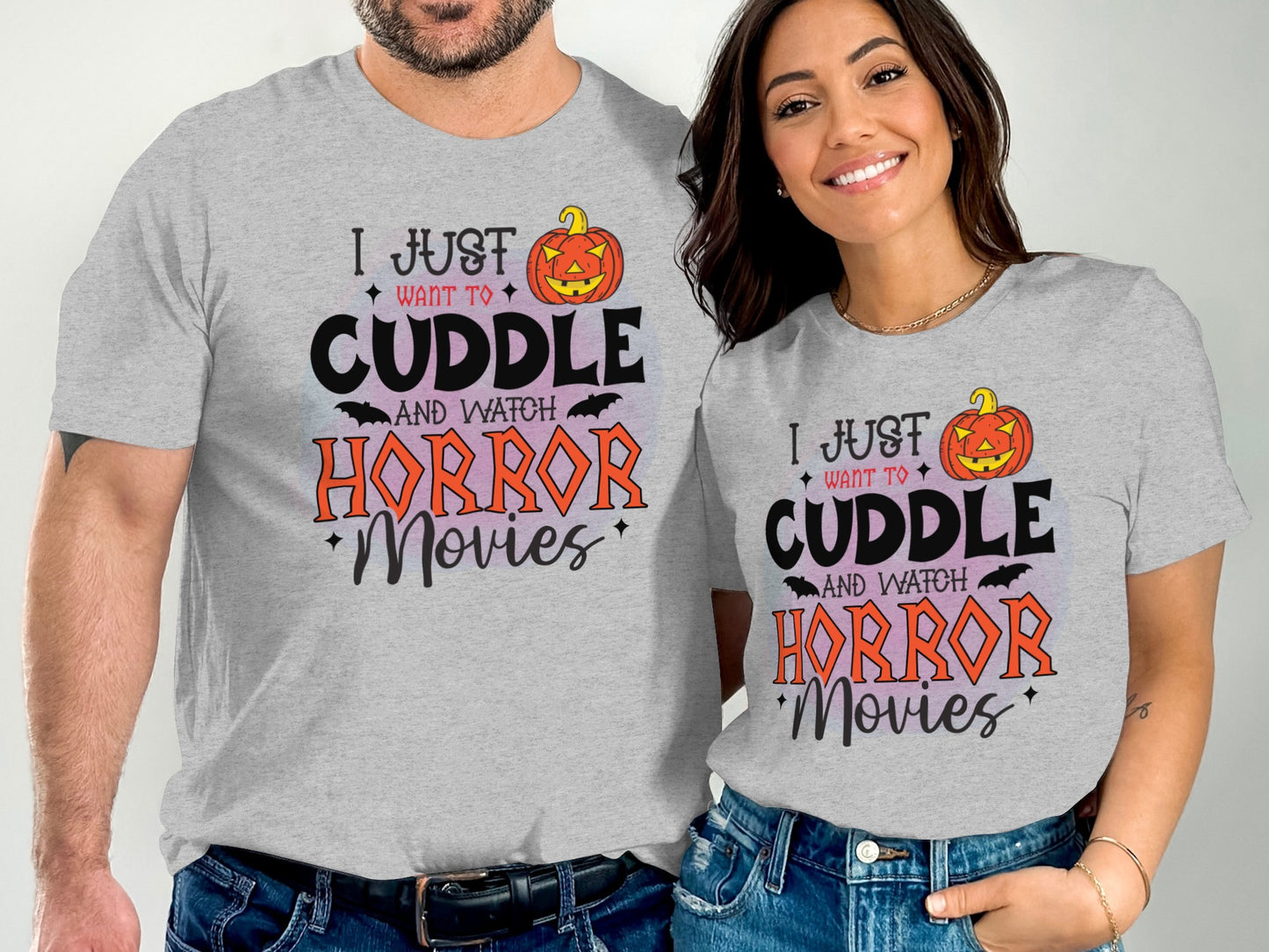 Cuddle and Watch Horror Movies Couples Matching product