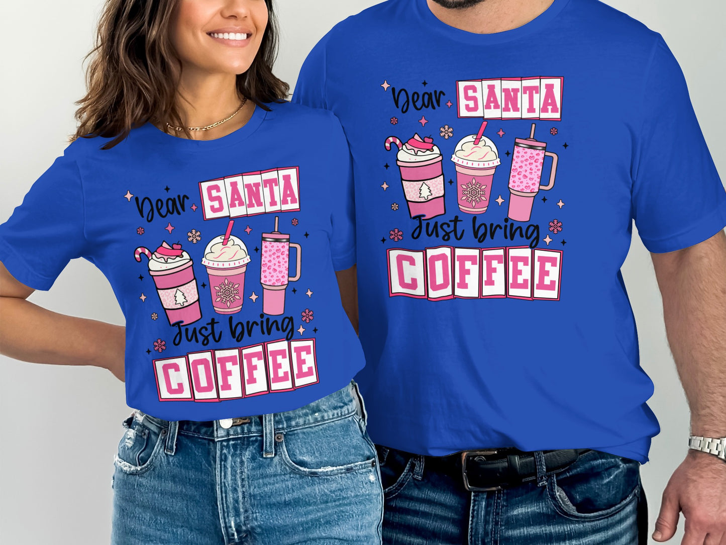 Dear Santa Just Bring Coffee Christmas Shirt