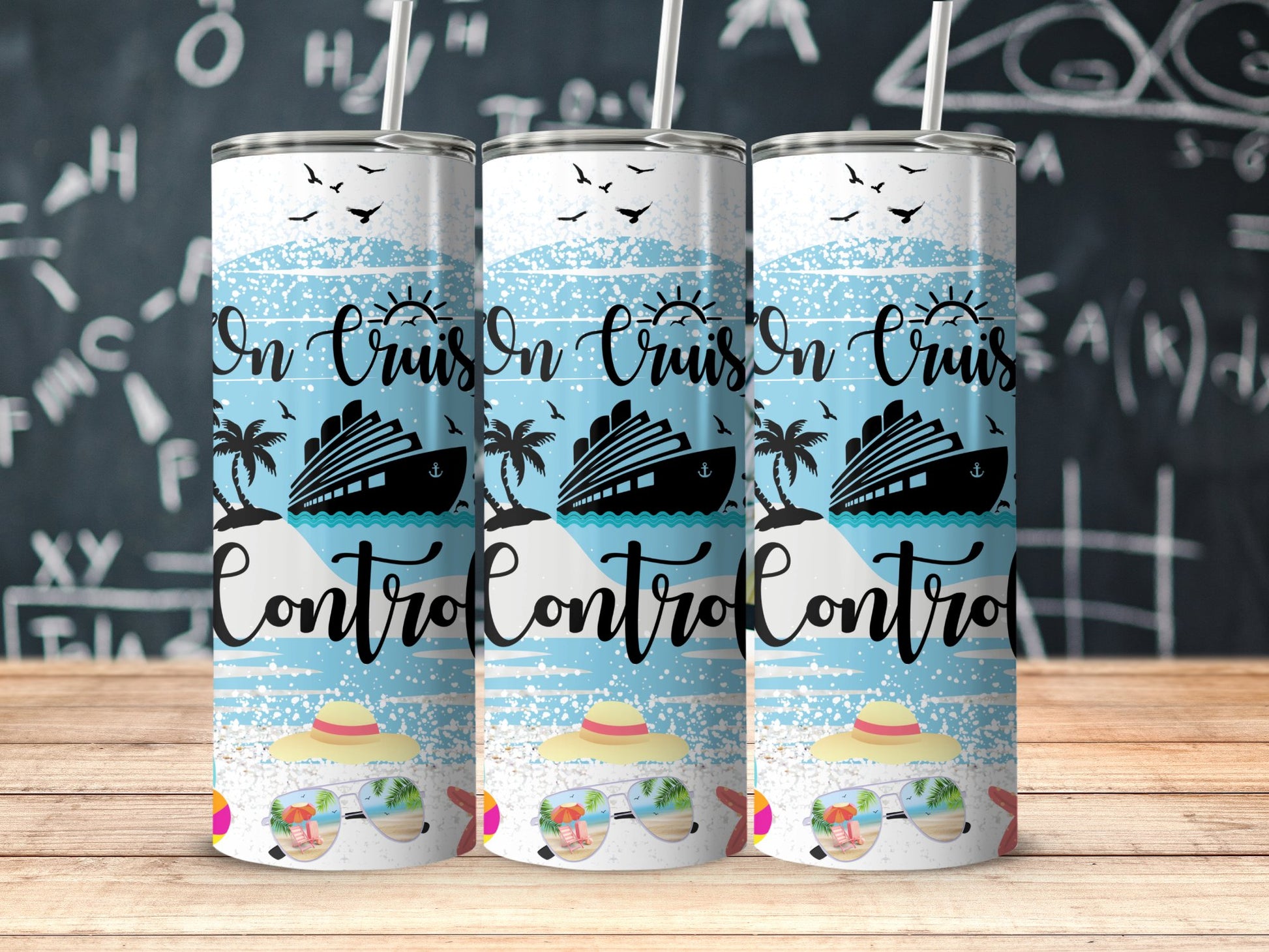 On Cruise Control Vacation Themed Tumbler product