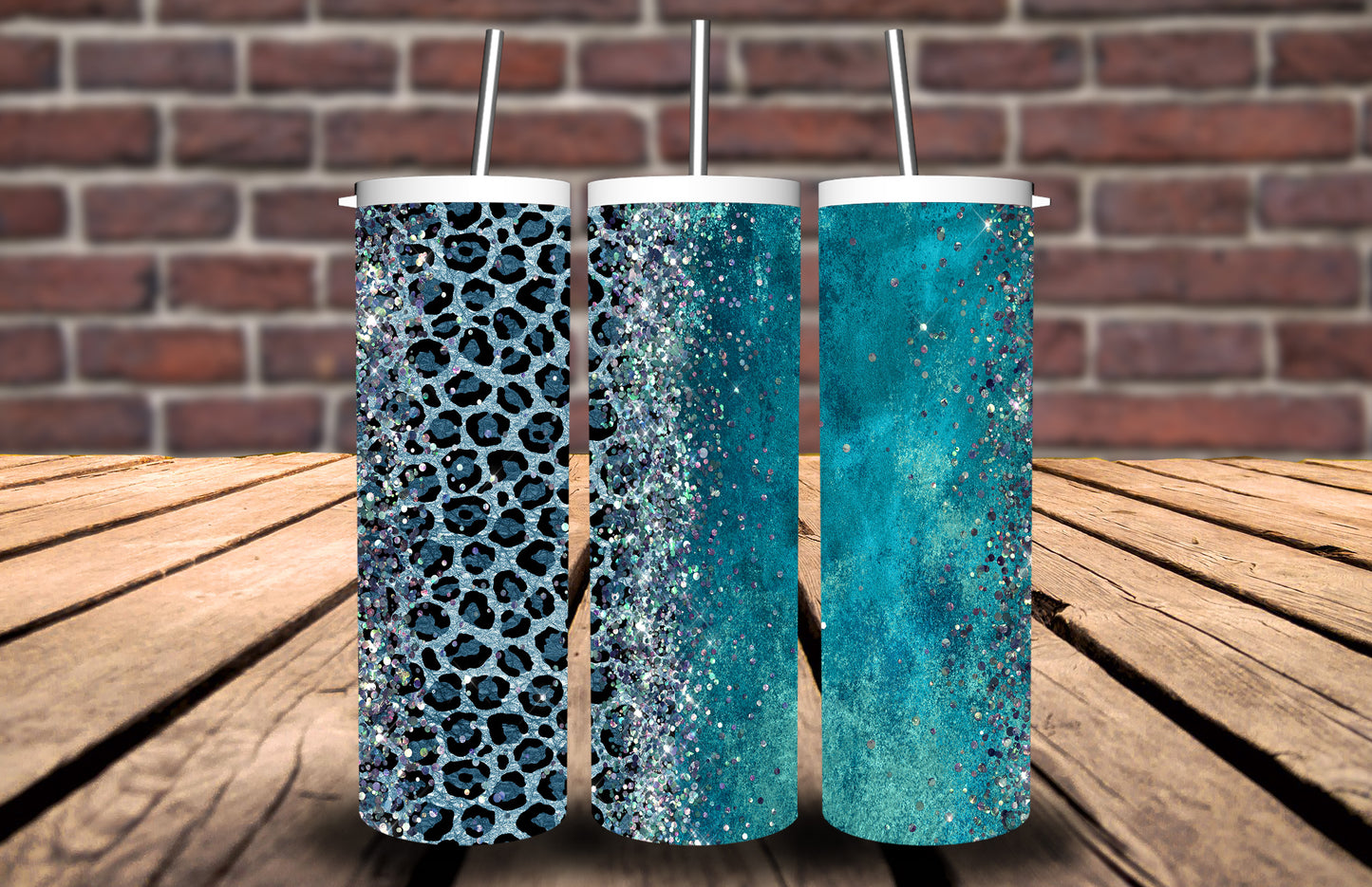 Leopard Turquoise Tumbler