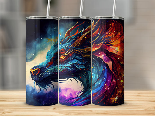 Vibrant Dragon Art Tumblers Colorful Drinkware product