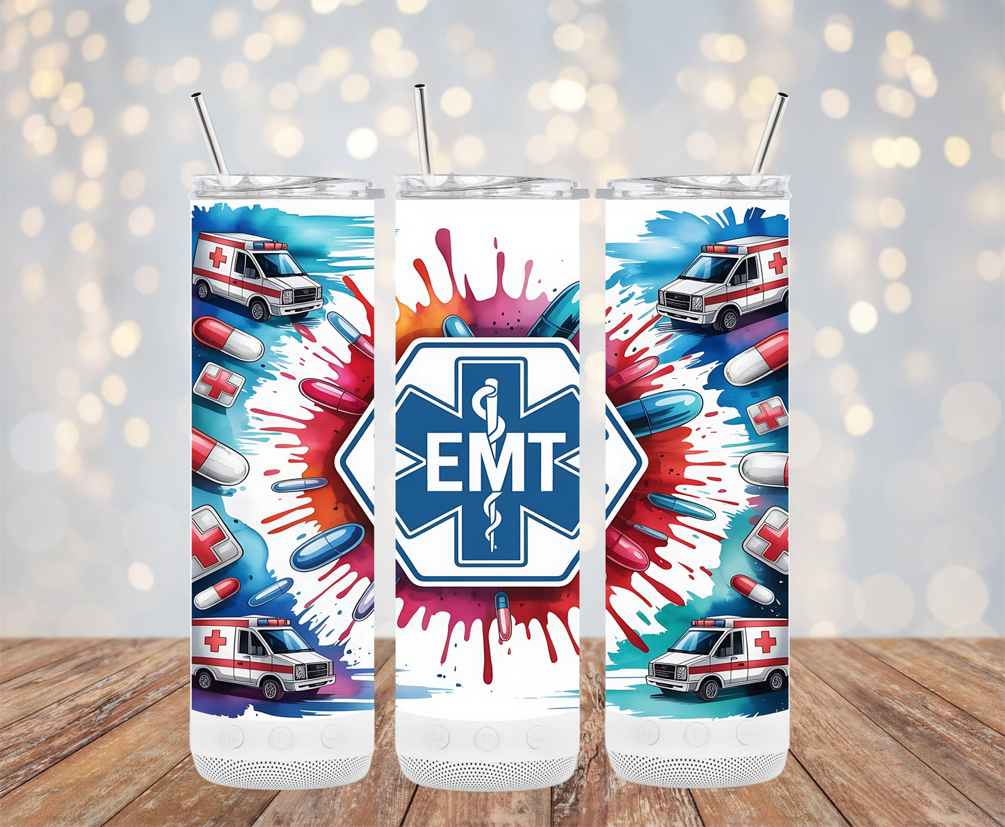 EMT Ambulance Medical Themed Tumbler product