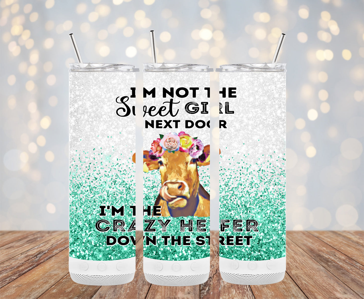 I'm the Crazy Heifer Down the Street Tumbler product