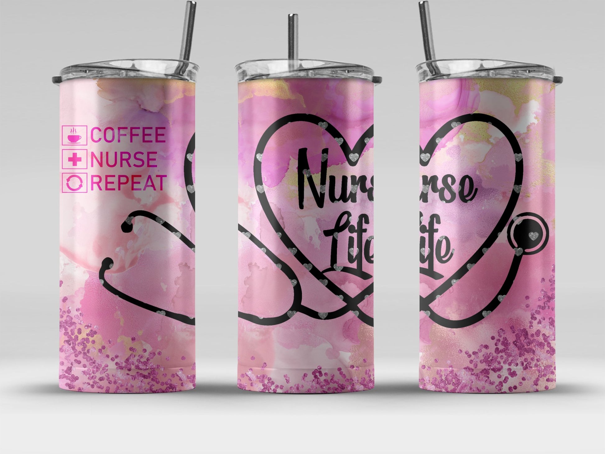 Nurse Life Coffee Nurse Repeat Tumbler product type