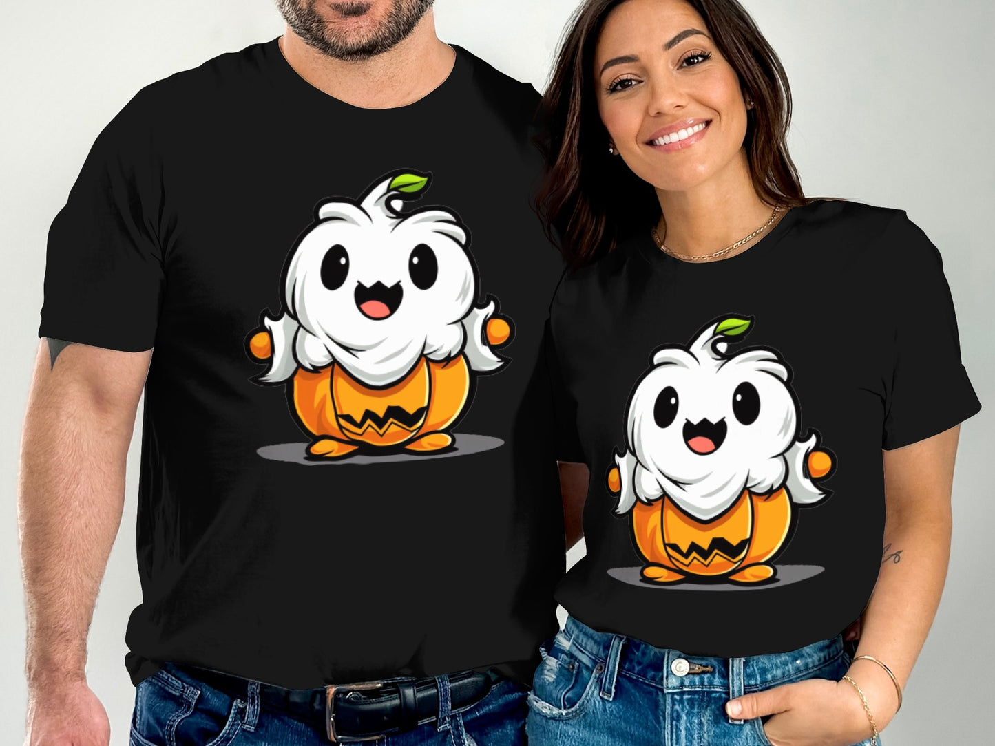Cute Pumpkin Character Couple Matching Shirt product