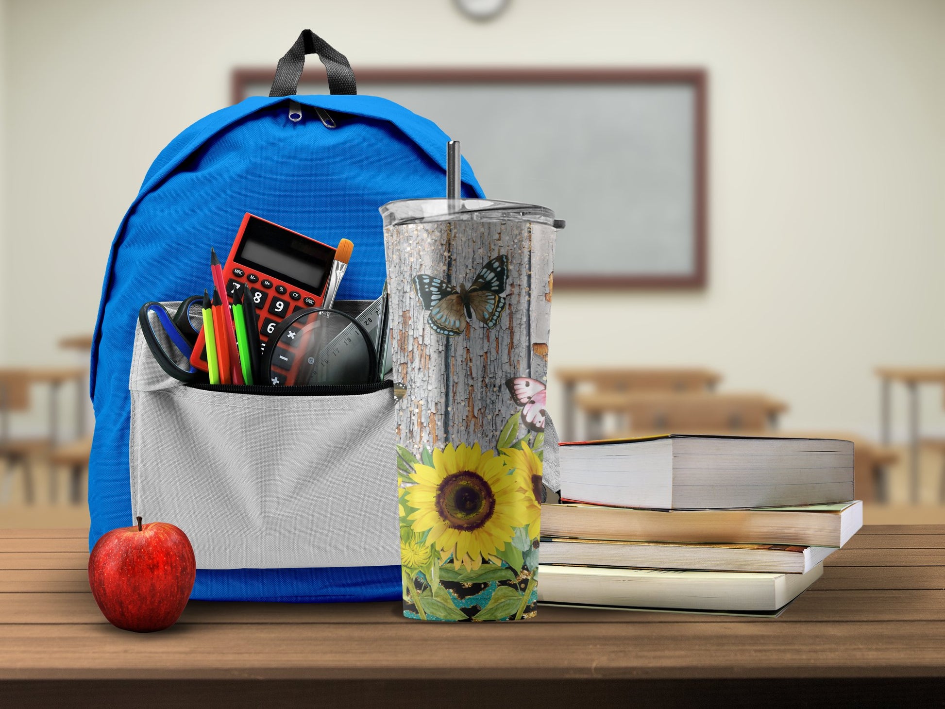 Blue Backpack School Supply Holder product type