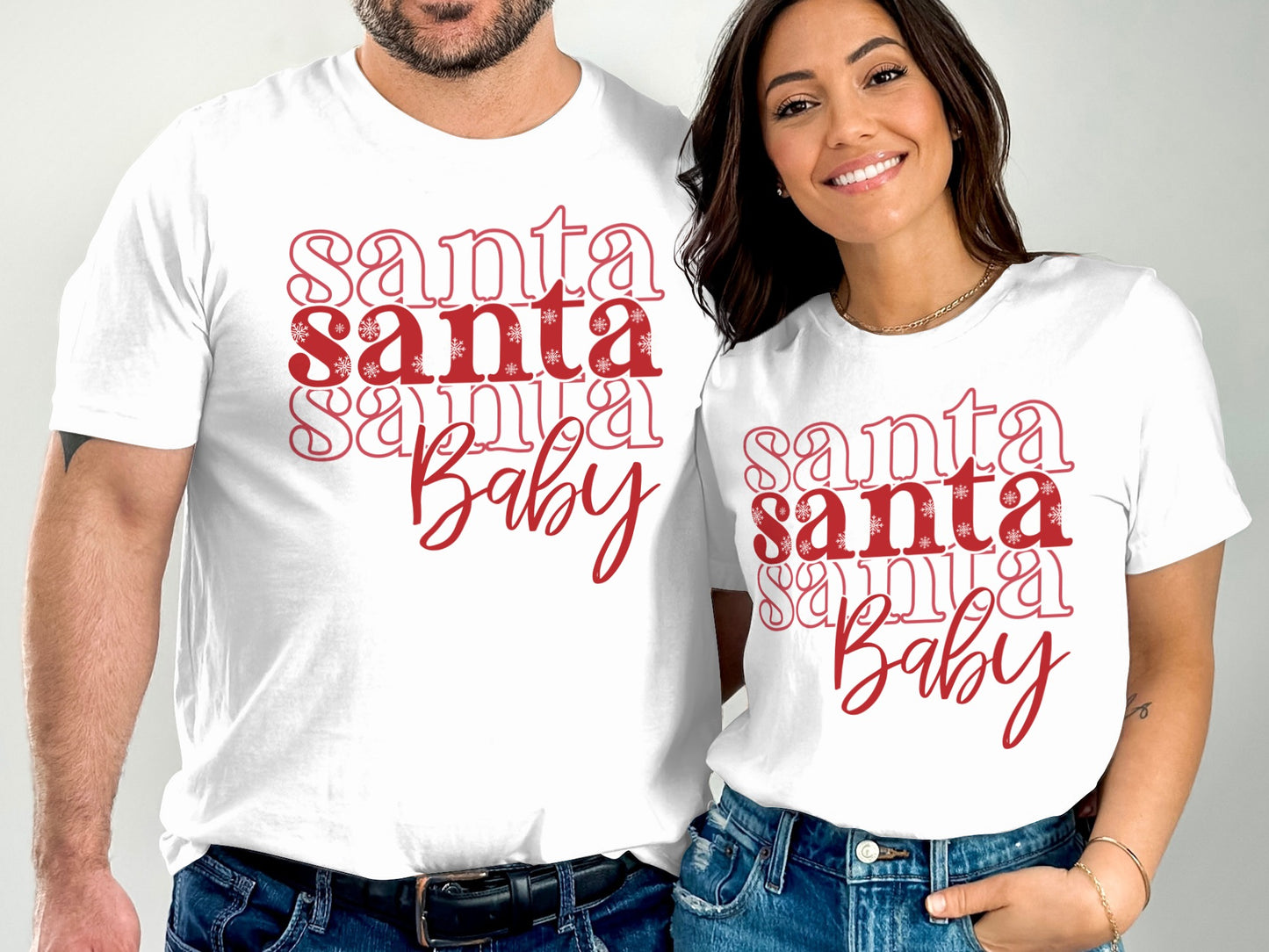 Matching Santa Baby Christmas Family Shirts