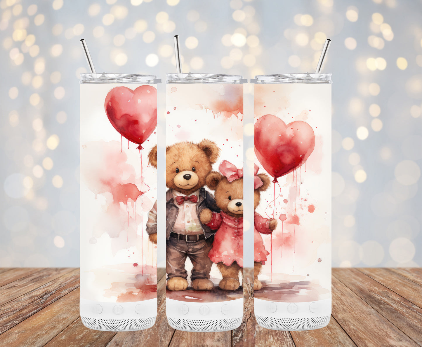 Valentine's Teddy Bears (Valentine Tumbler)