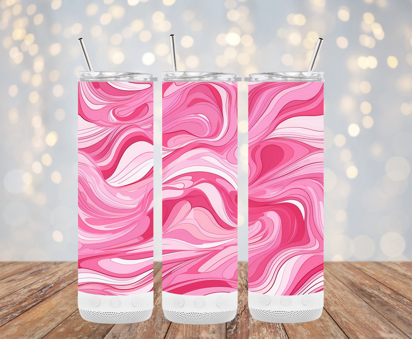Pink Swirls (Valentine Tumbler)