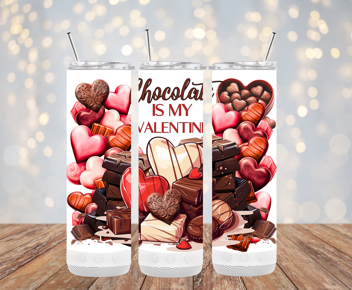 Chocolate is my Valentine (Valentine Tumbler)