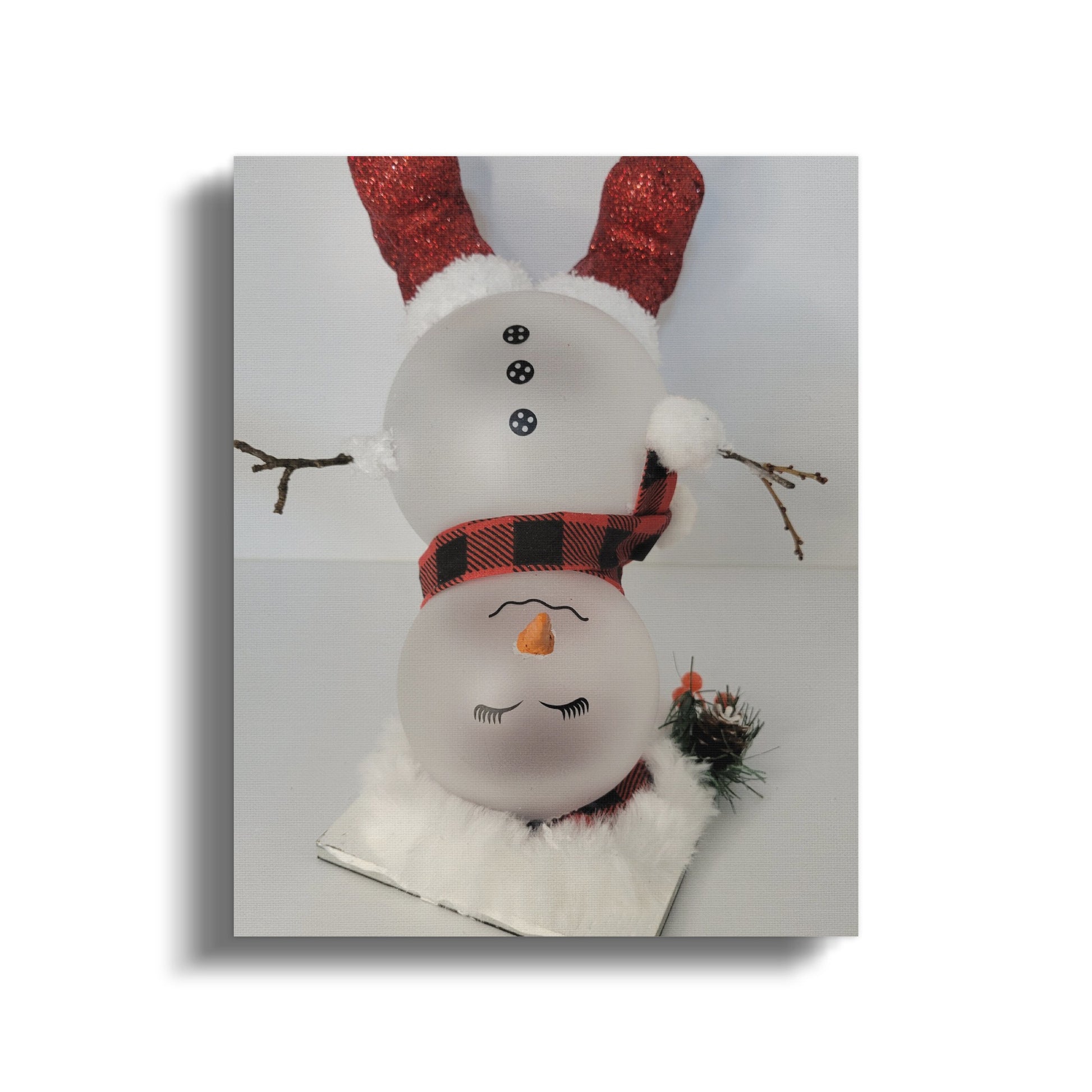 Adorable Upside Down Snowman Christmas Decoration