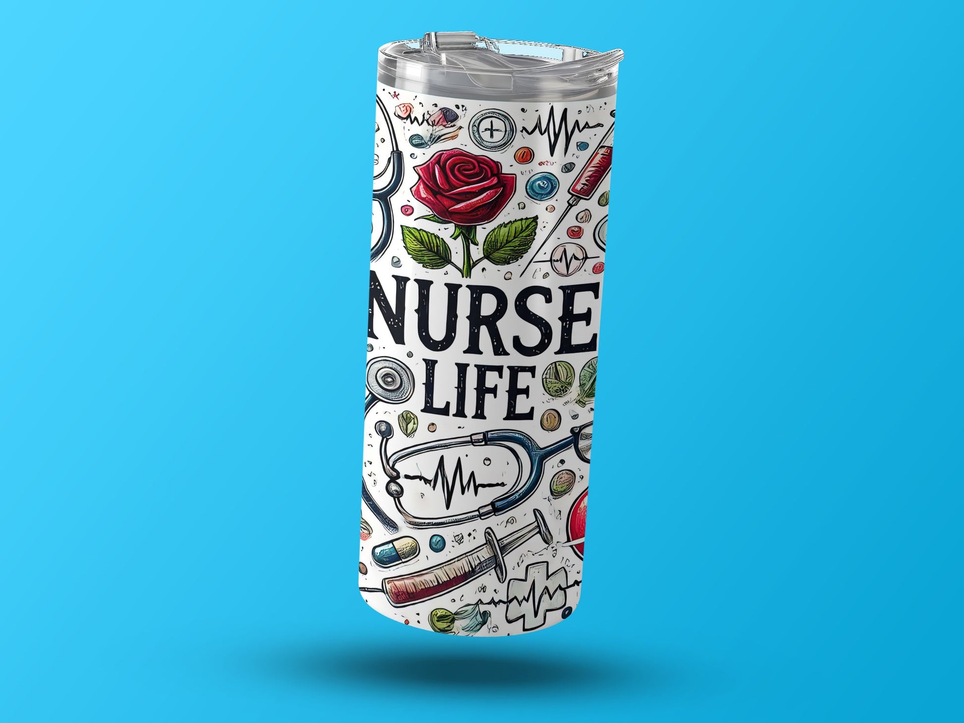 Nurse Life Themed Travel Tumbler Unique Product Type