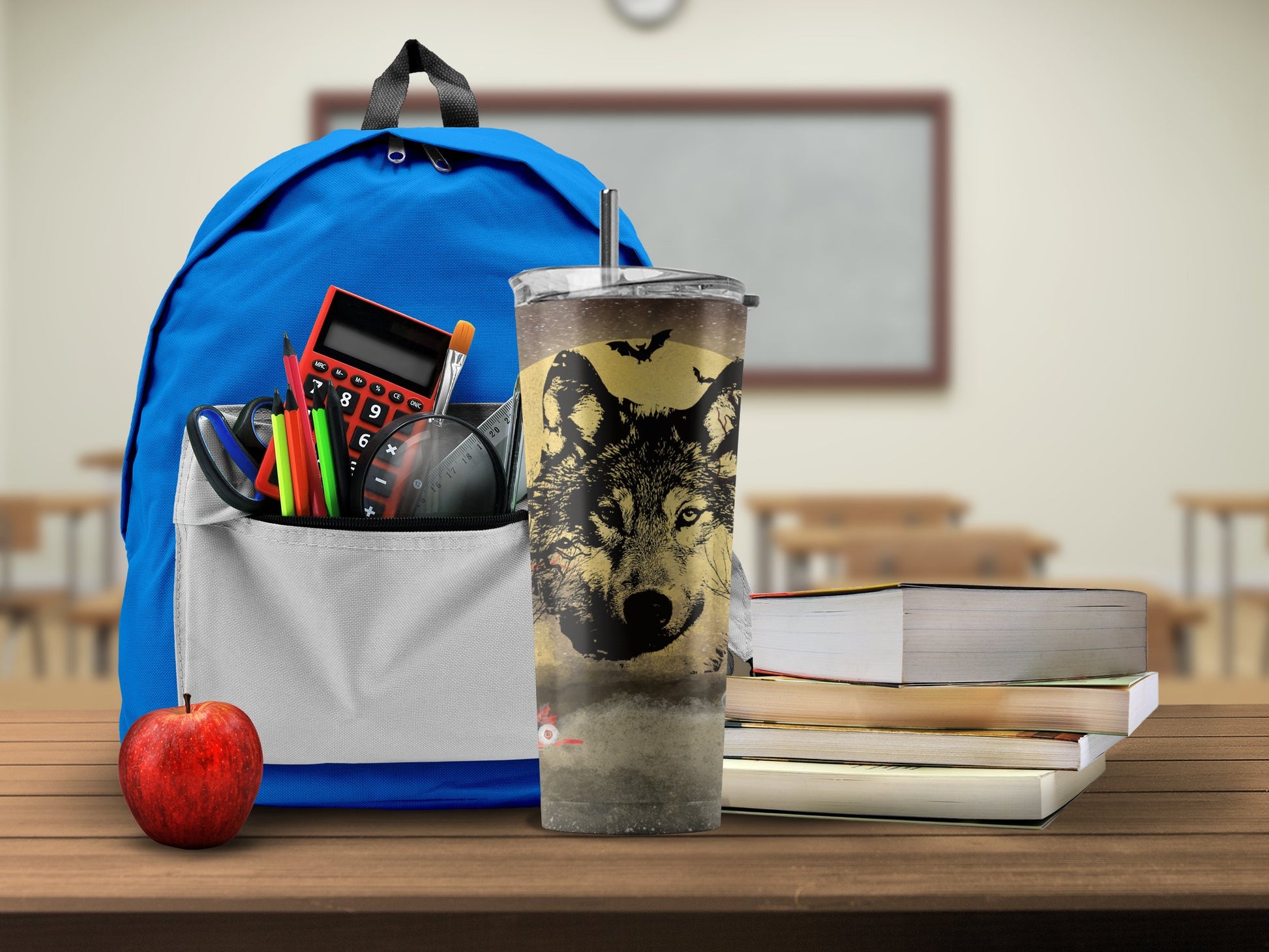 Wolf Design Insulated Tumbler Perfect for School product