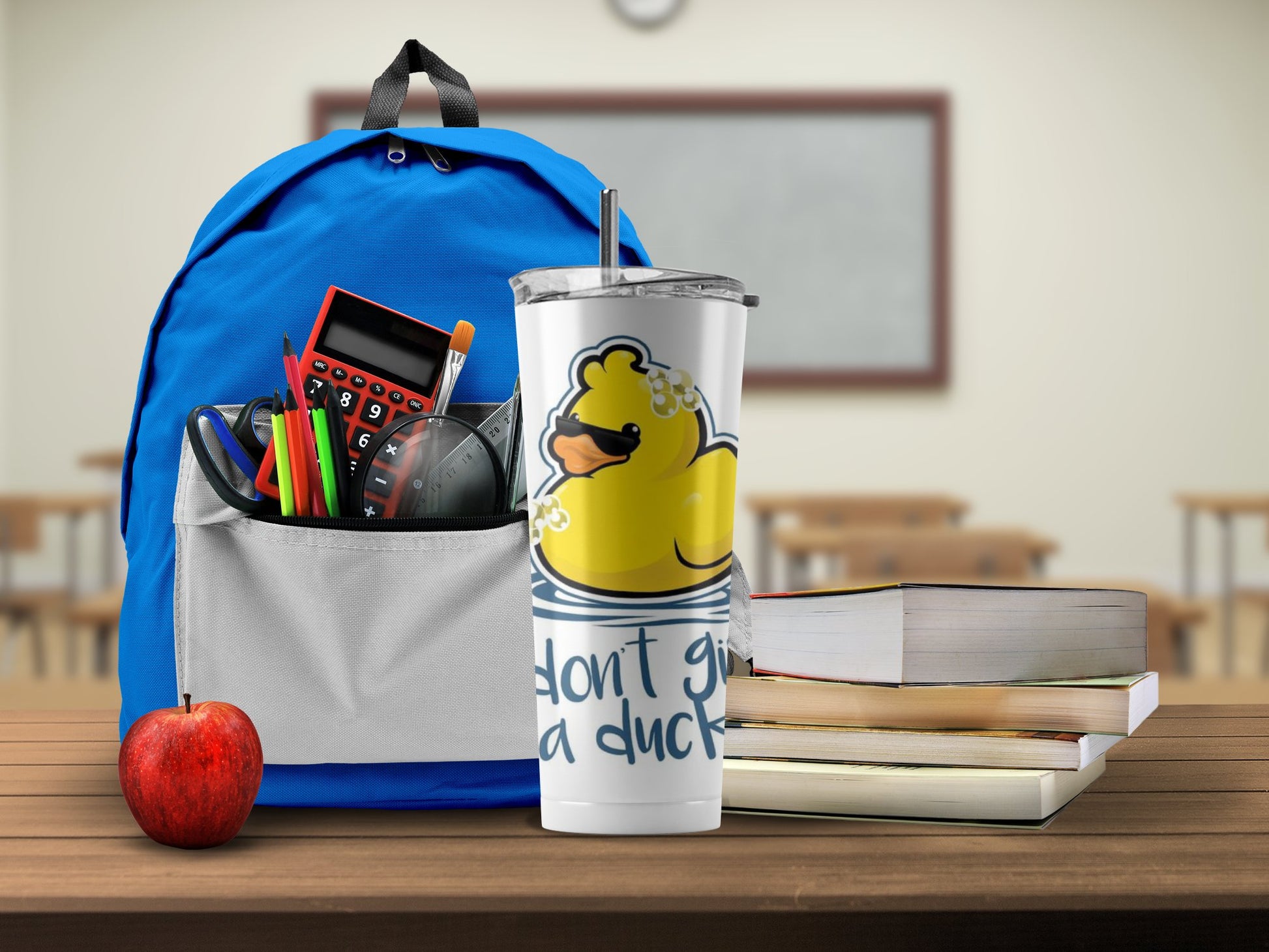 Funny duck insulated travel tumbler for school product