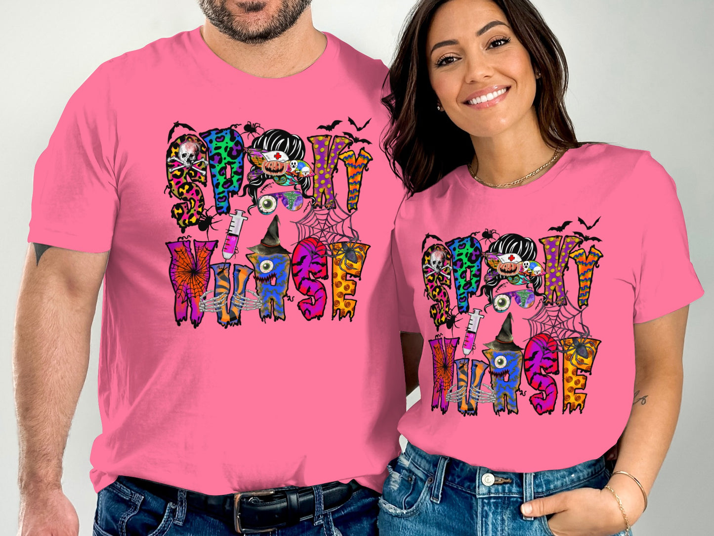 Spooky Nurse Halloween Themed Graphic T-shirt product