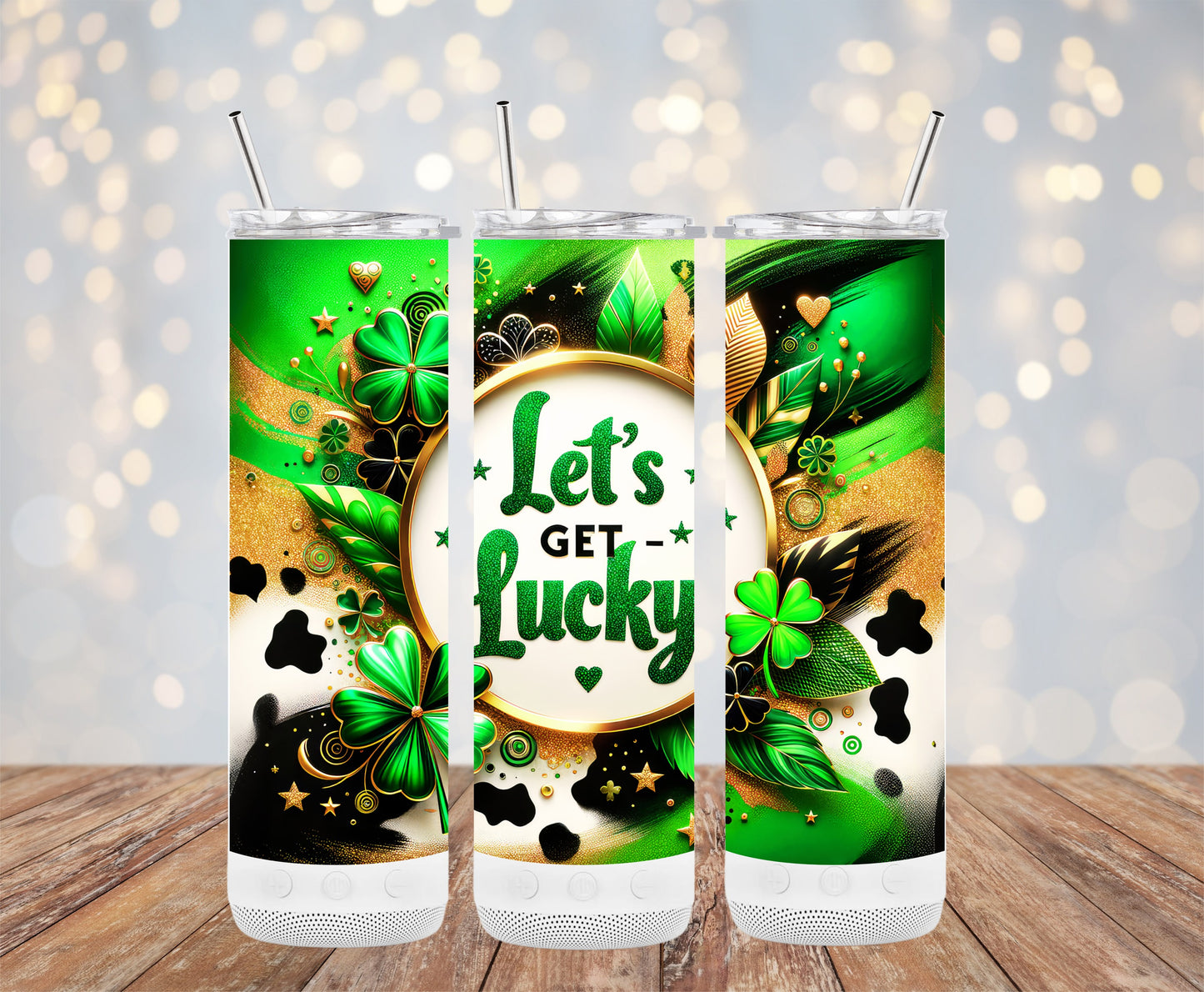 Let's Get Lucky St. Patrick's Day festive tumbler