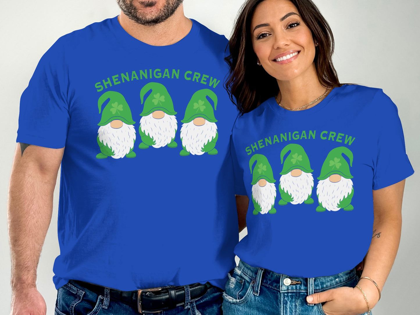 Shenanigan Crew Gnomes Graphic Tee Shirt Fun Design