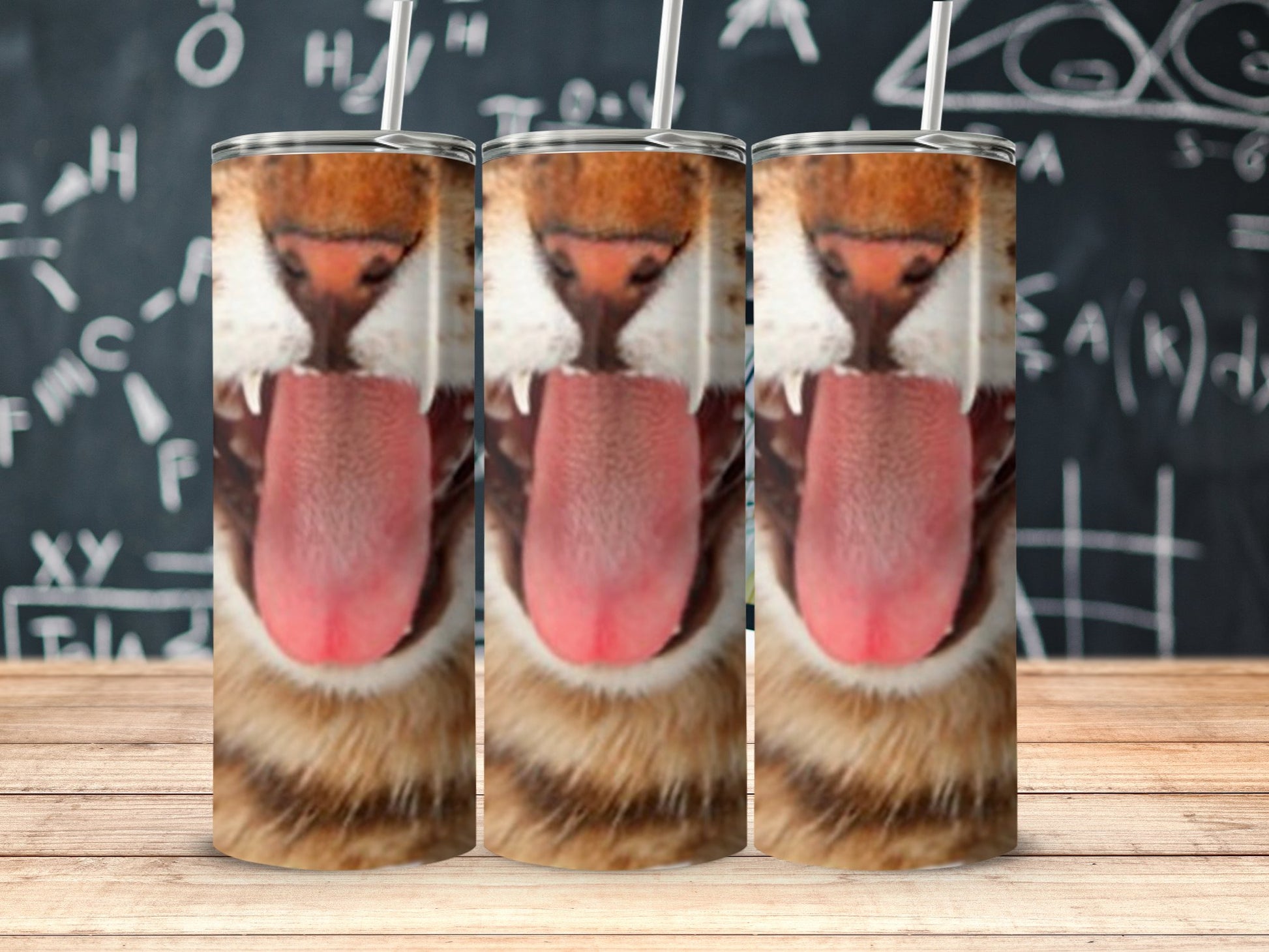 Roaring Tiger Face Tumbler for School or Work product