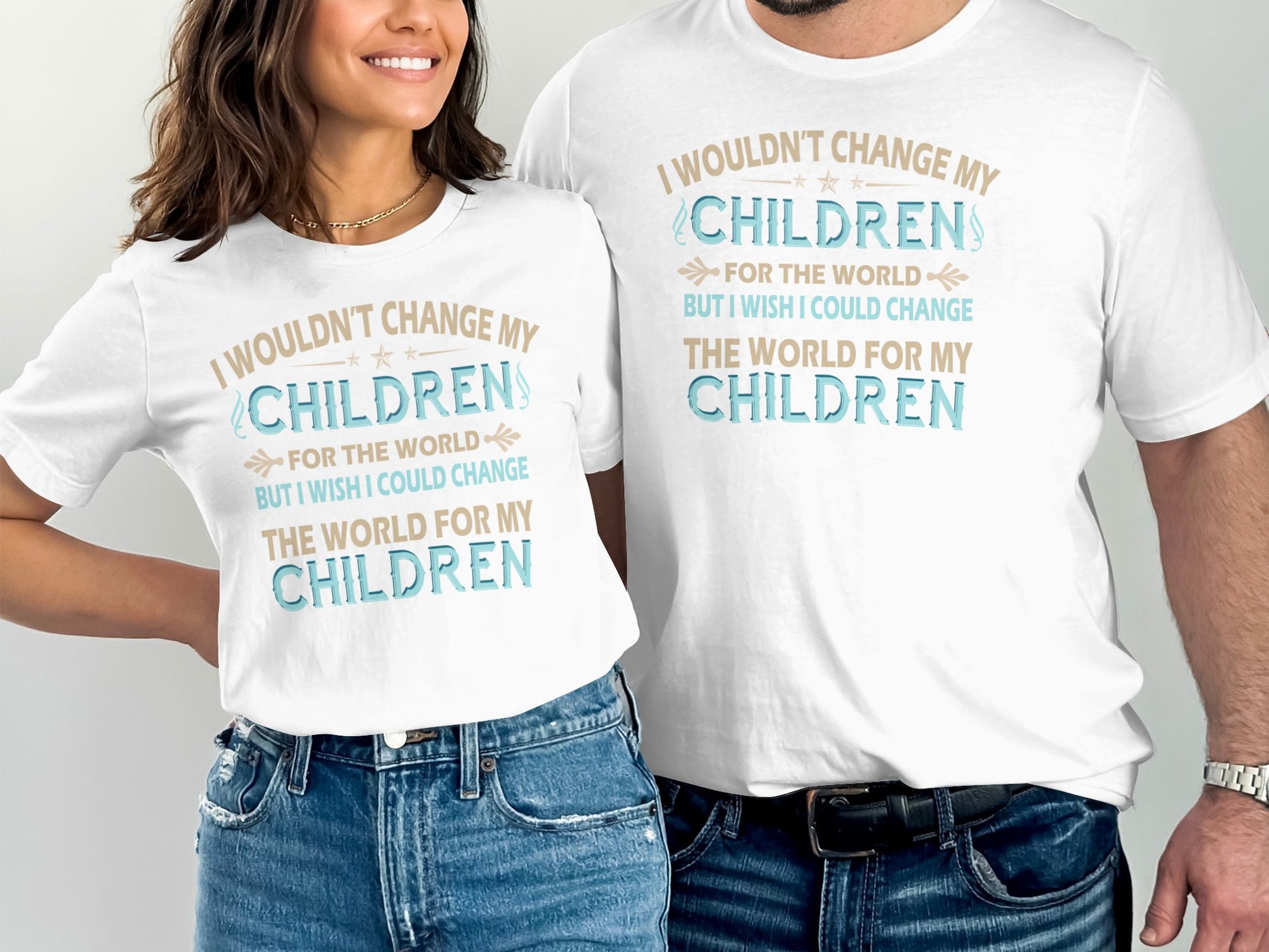 I Wouldn't Change My Children Printed T-shirt product