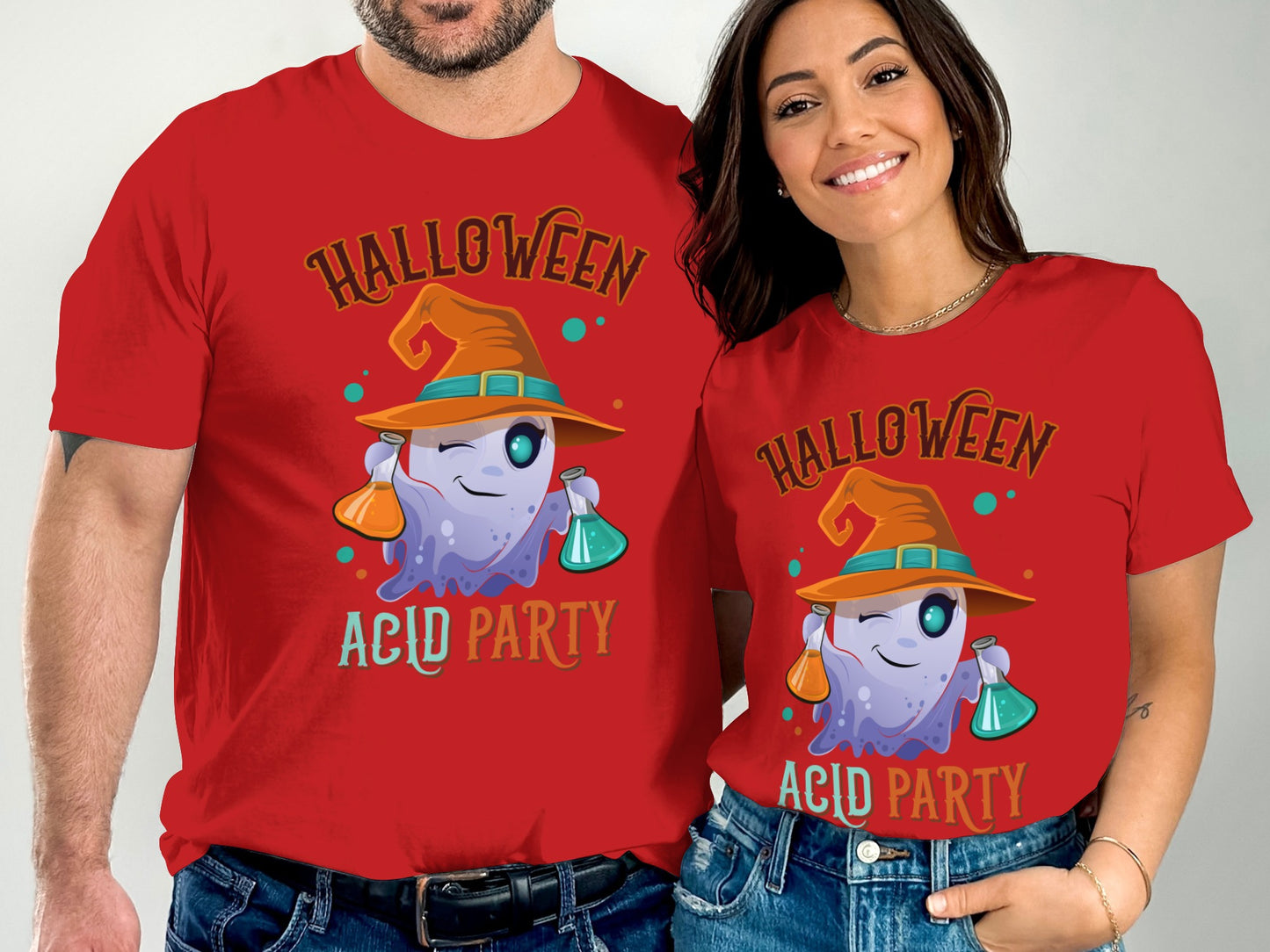 Halloween Acid Party Ghosts Graphic T-Shirt product