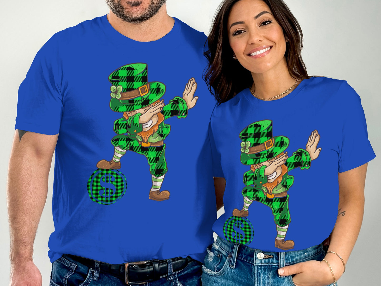 Leprechaun Dabbing Graphic Print St. Patrick's Day T-shirt