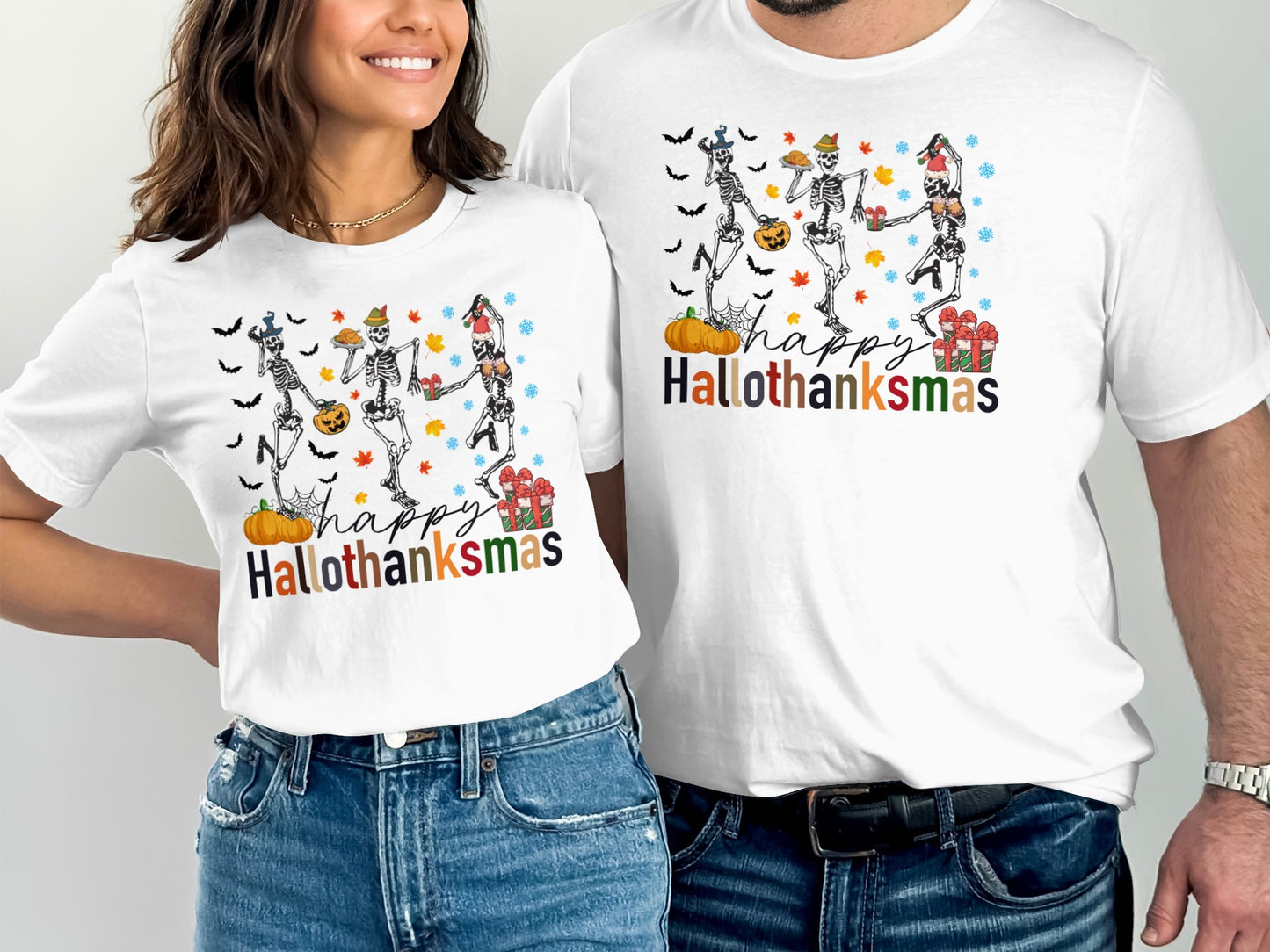 Happy Hallothanksmas Celebration Graphic Tee