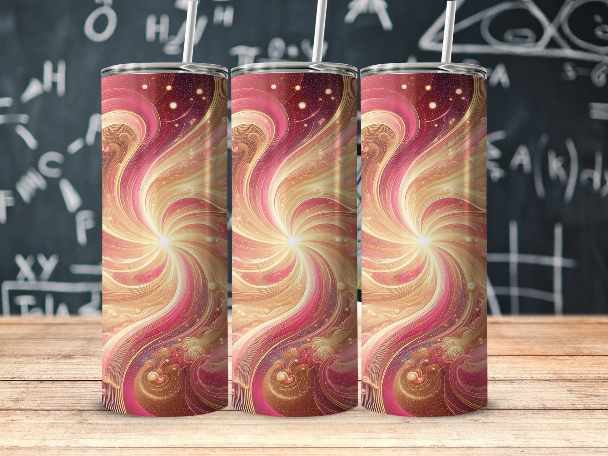 Whimsical Swirl Design Insulated Tumbler product