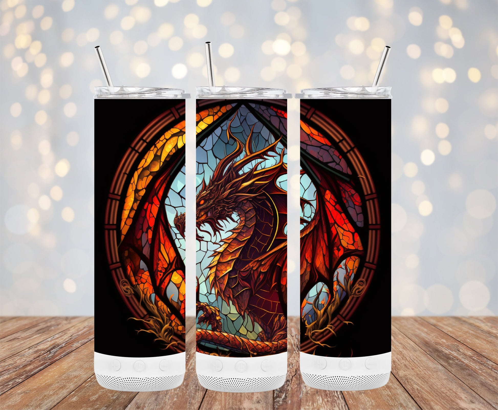 Artistic Dragon Design Insulated Drinkware Tumbler product type
