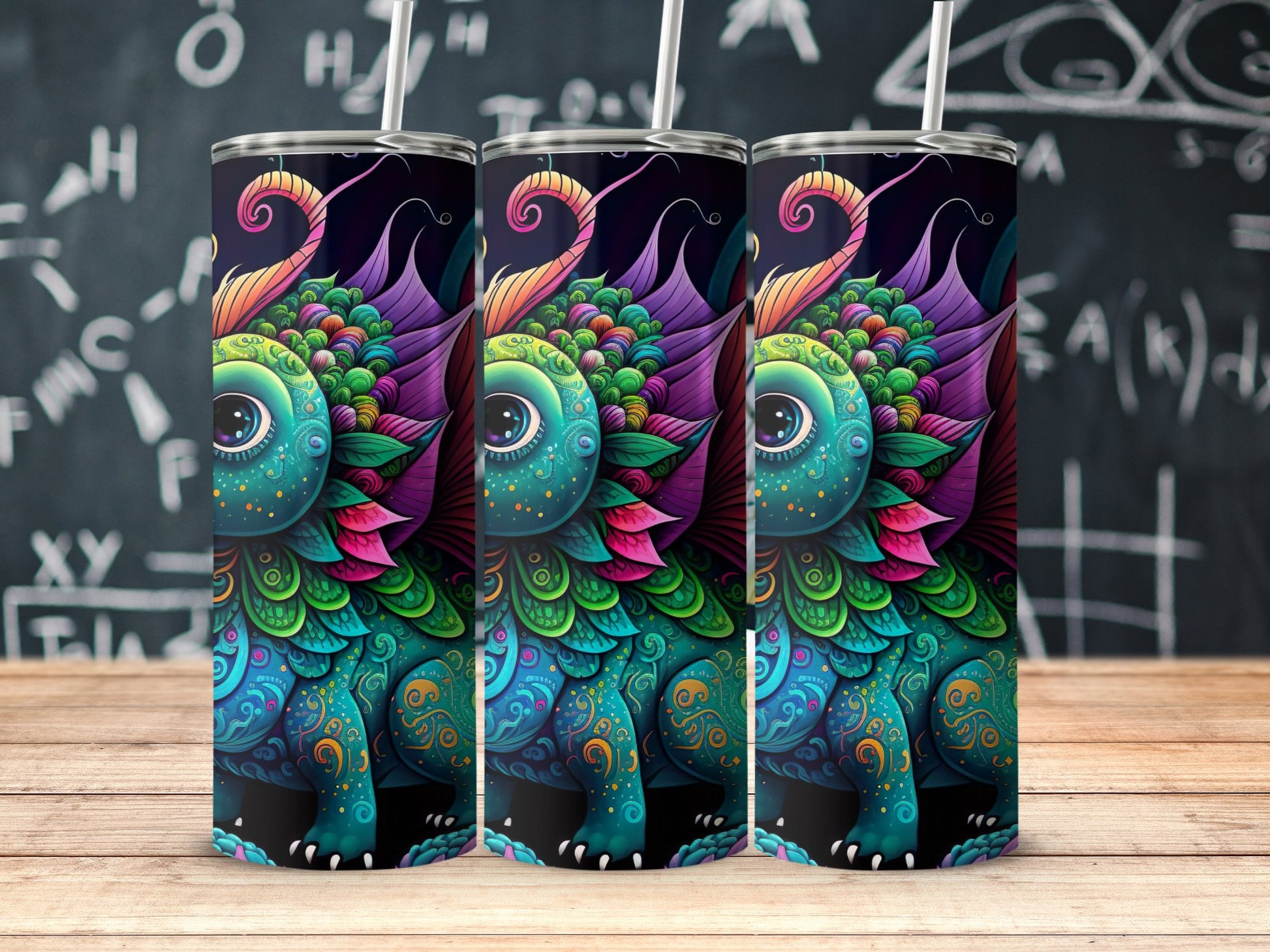 Colorful Dragon Fantasy Design Insulated Tumbler product type