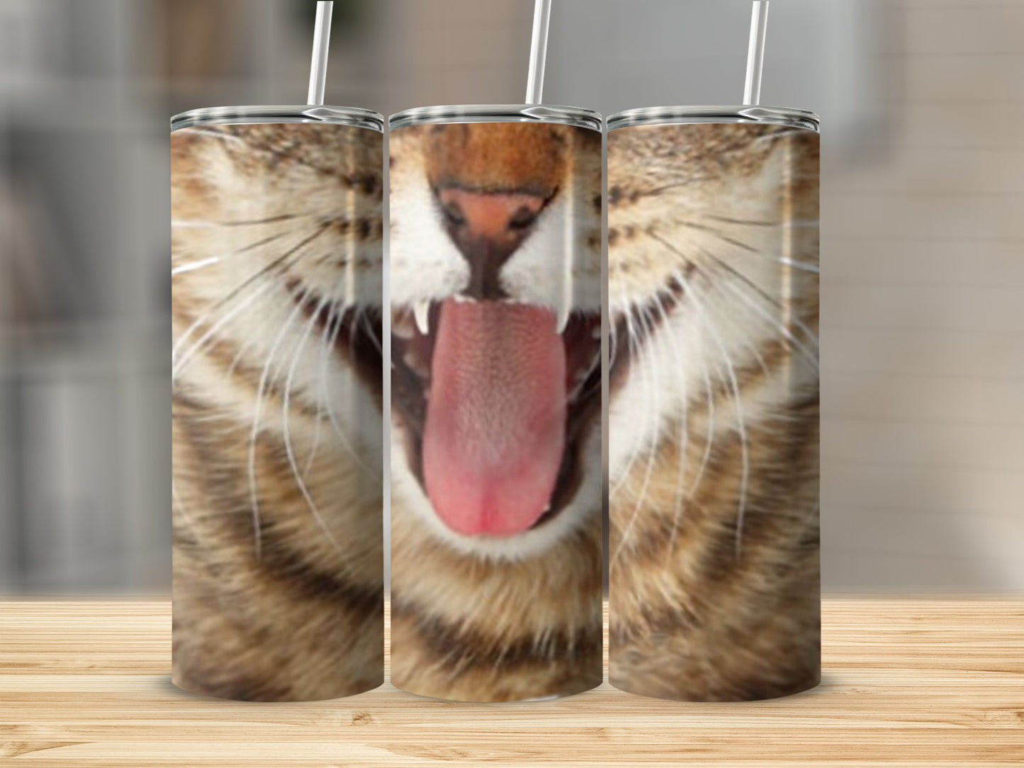 Laughing Cat Face Tumbler for Trendy Drinkware product type