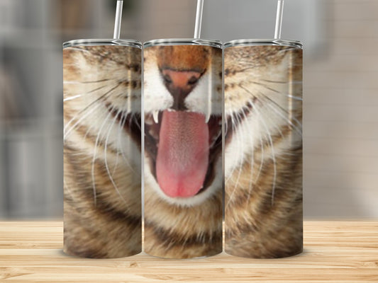 Laughing Cat Face Tumbler for Trendy Drinkware product type