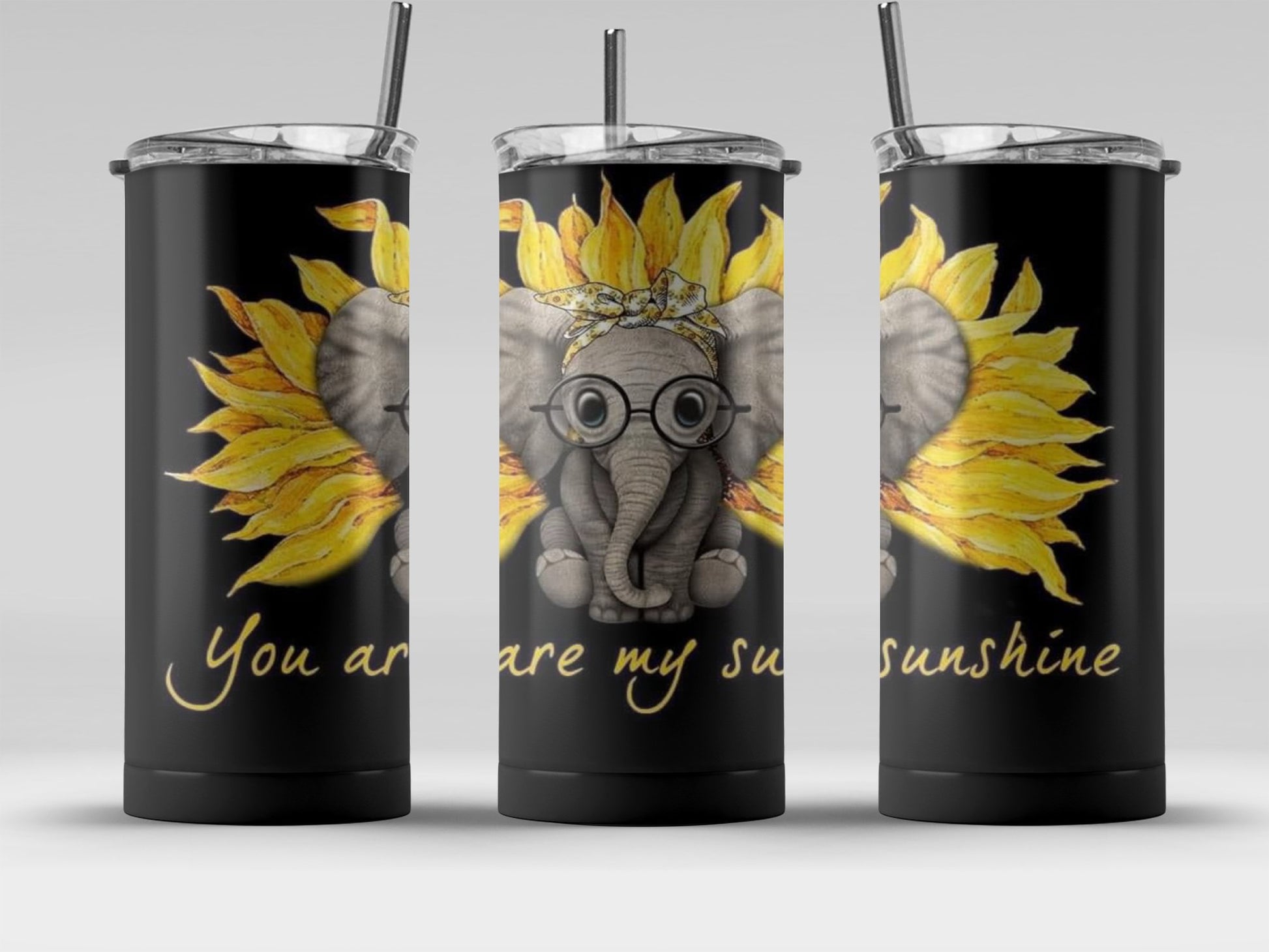 You Are My Sunshine Elephant Themed Tumbler product