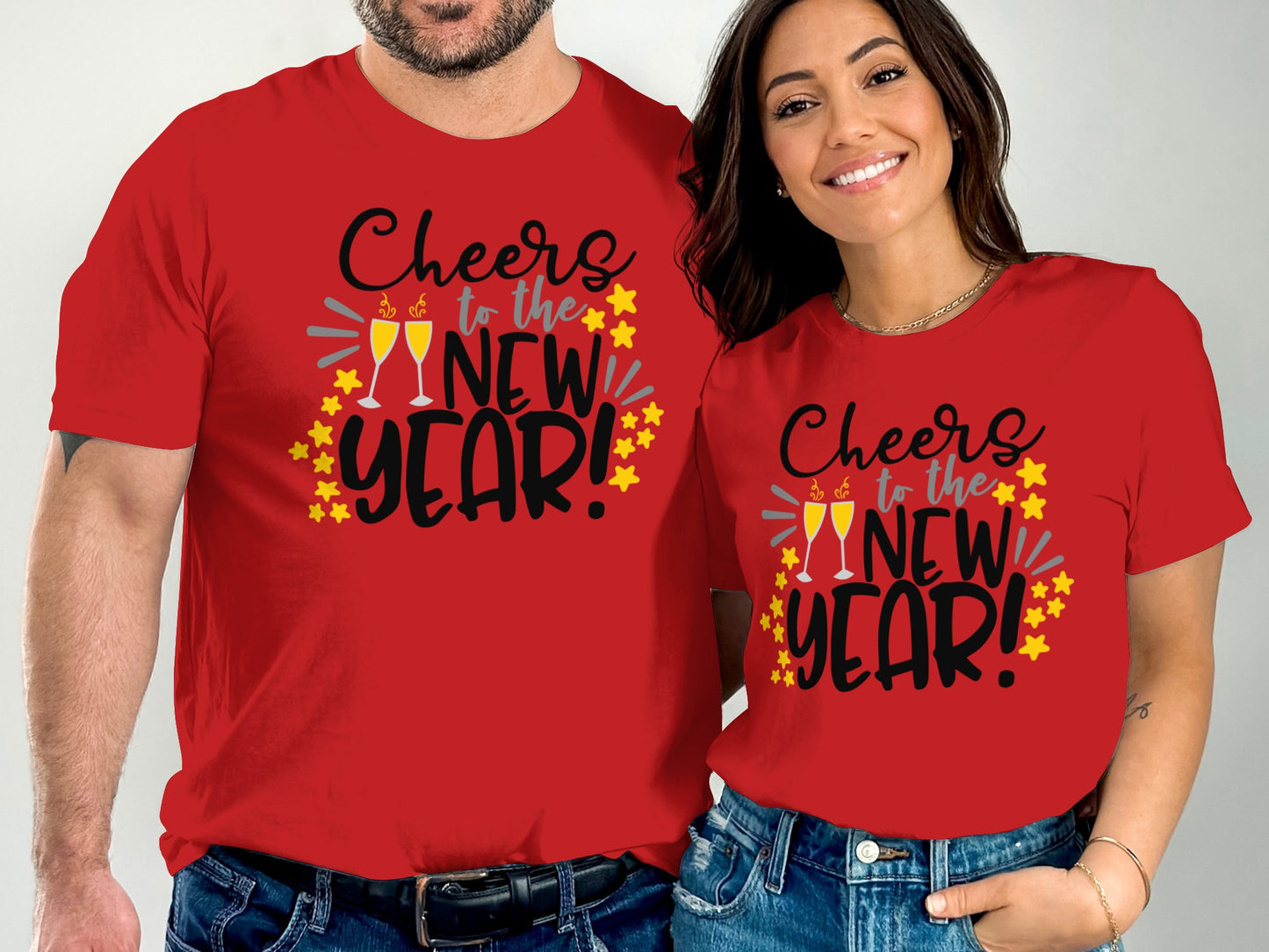 Cheers to the New Year festive t-shirt product