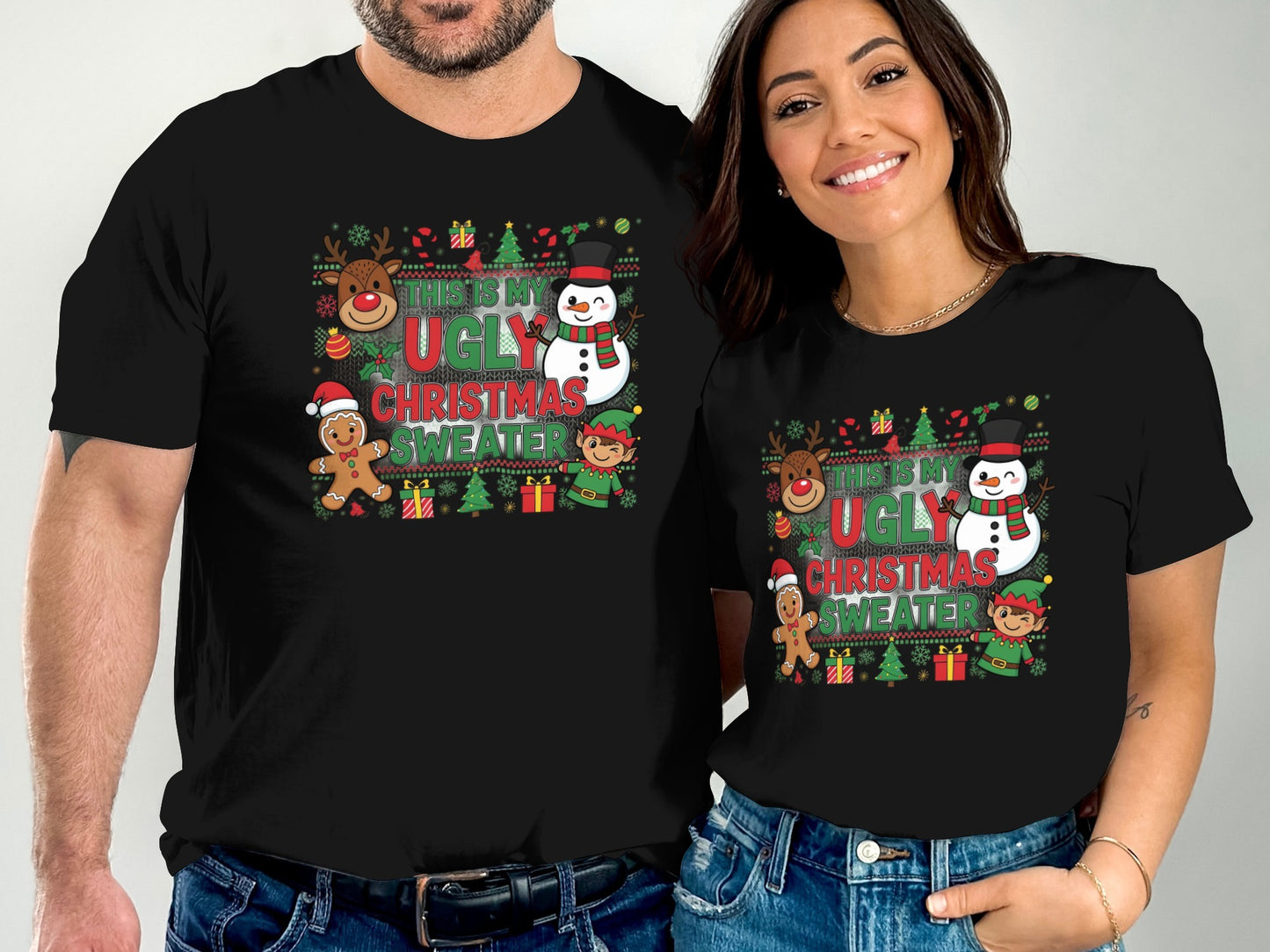 This Is My Ugly Christmas Sweater Festive Design T-Shirt